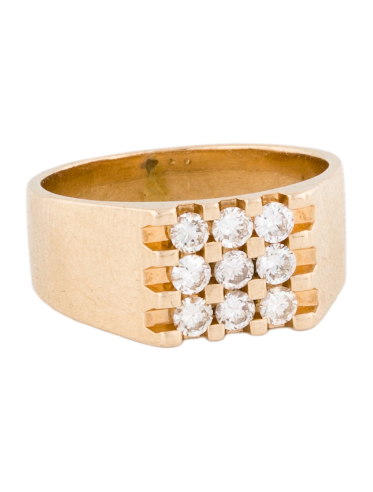 Ring 14K Diamond Signet