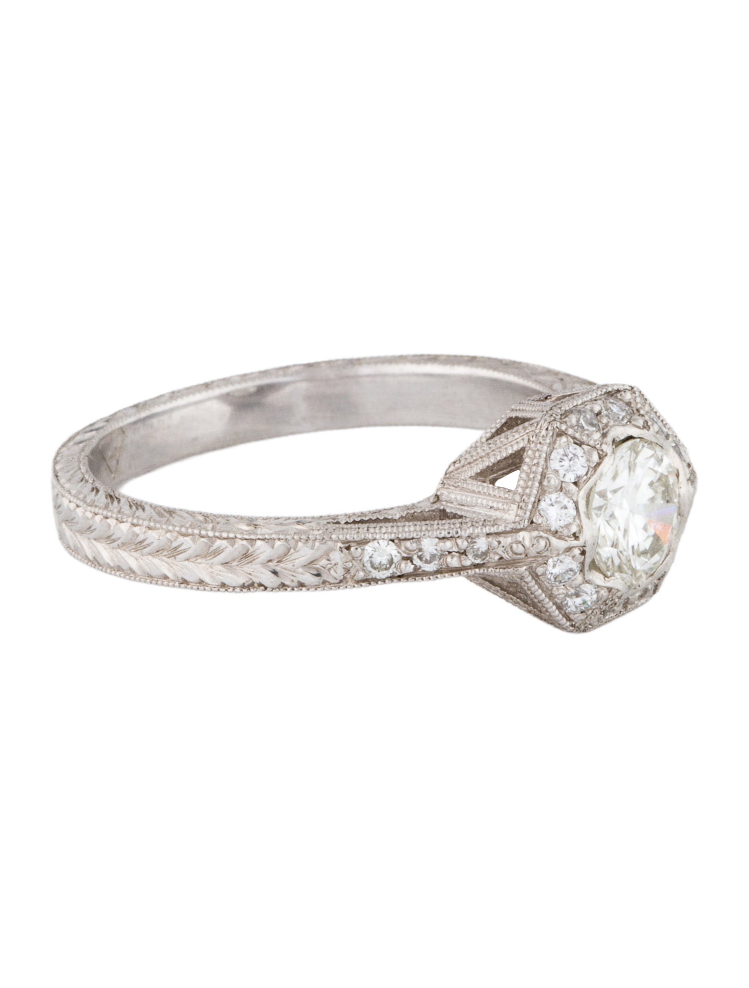 Ring Platinum Diamond Engagement