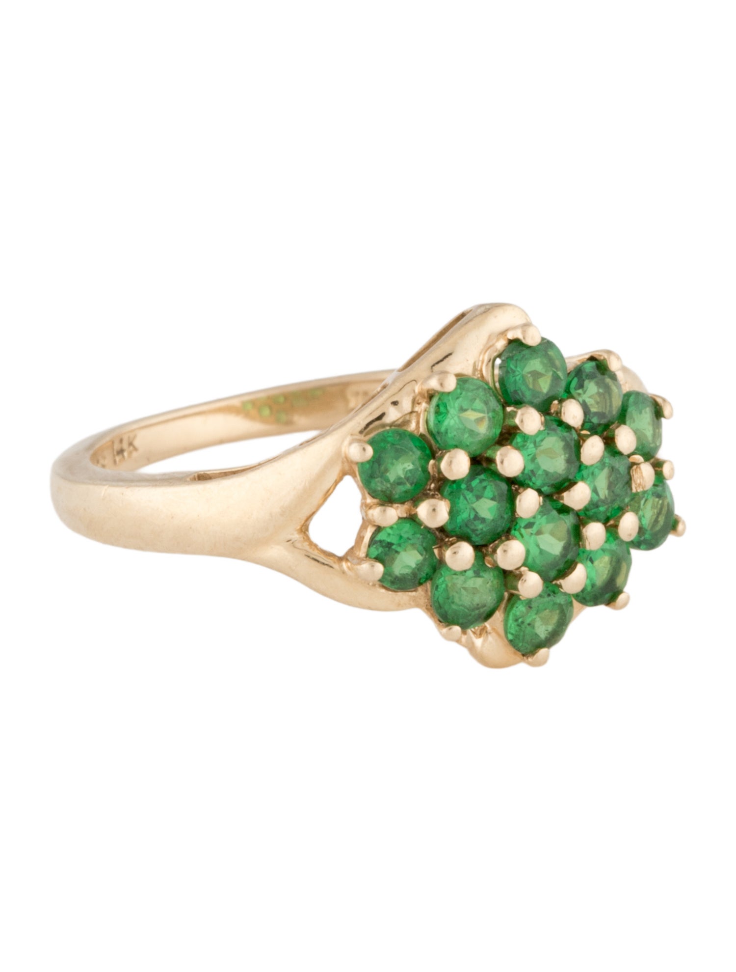 Ring 14K Tsavorite Cocktail Ring