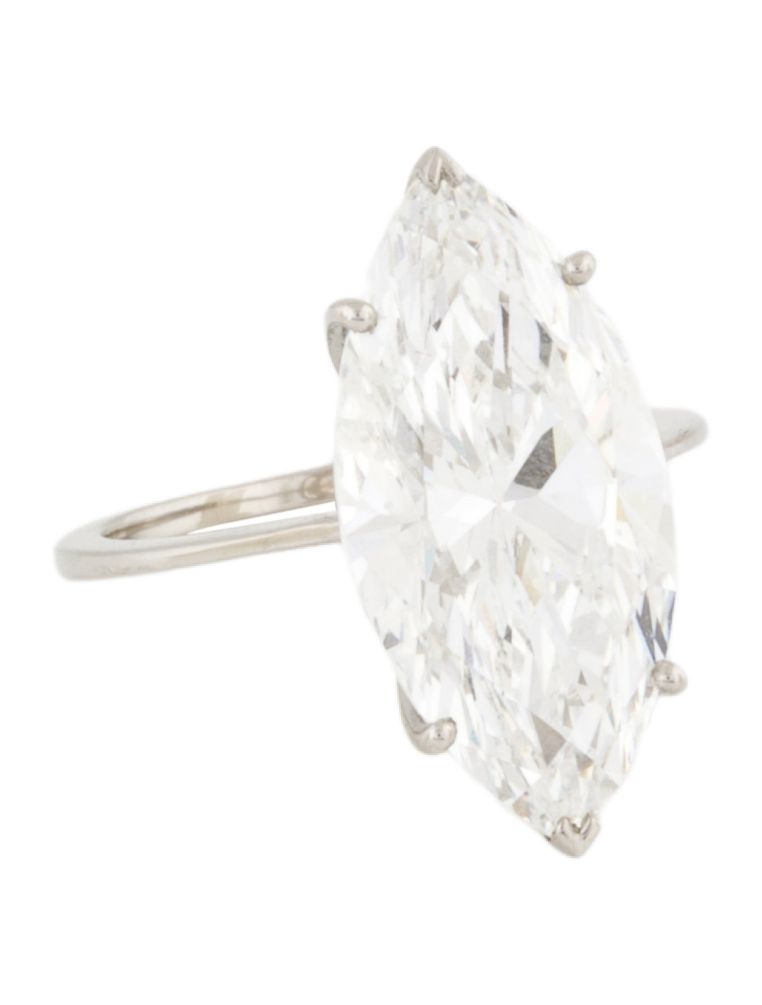 Ring Platinum 7.19ctw Lab-Grown Diamond Engagement