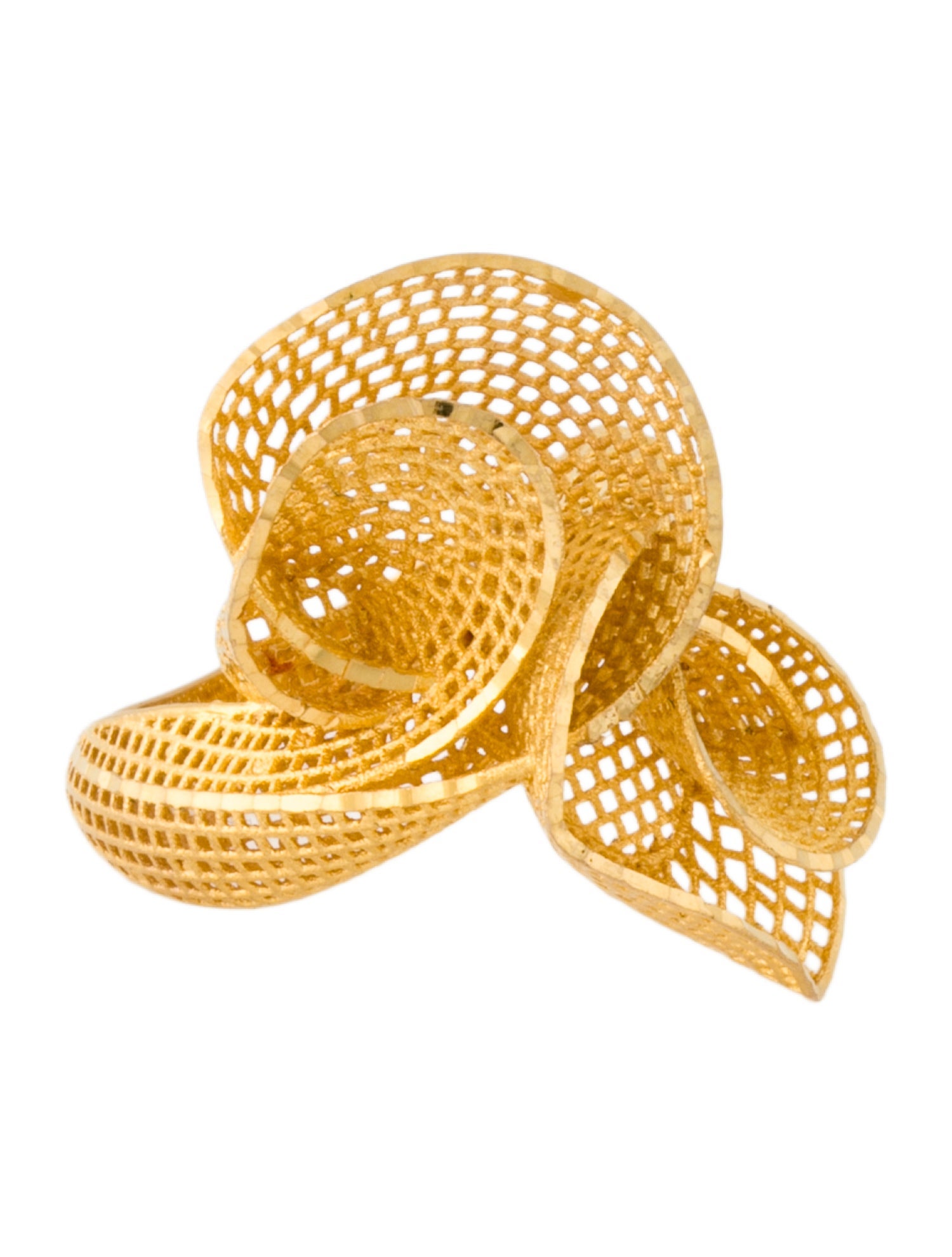 Ring 18K Jafri Filigree Flower Cocktail