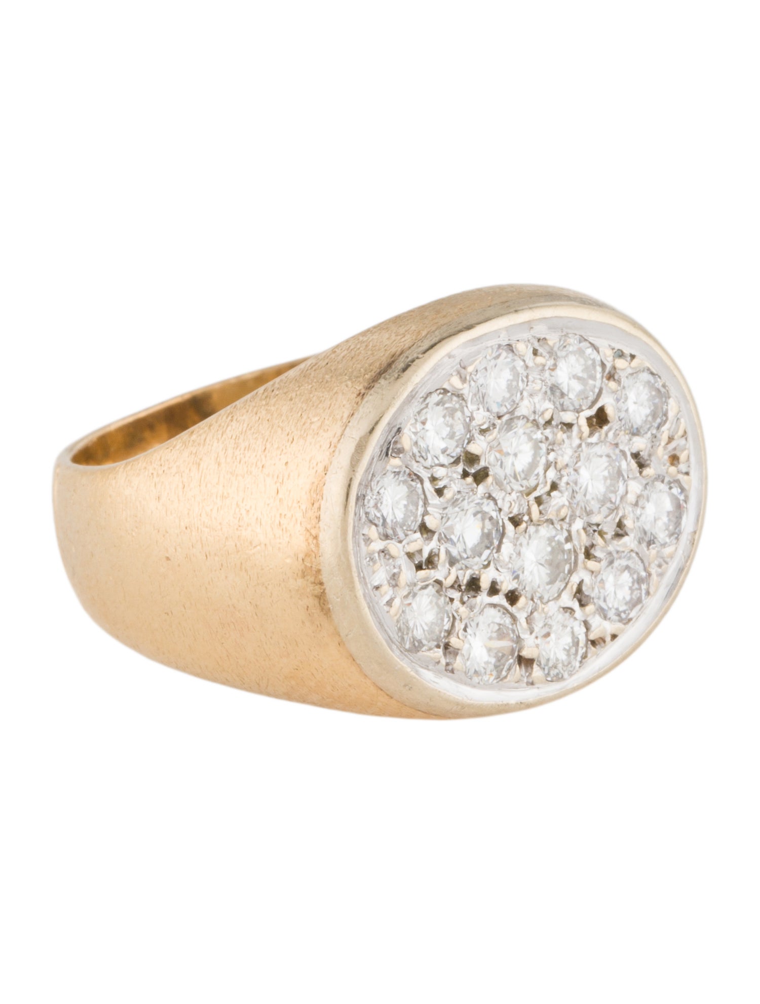 Ring 14K 1.40ctw Diamond Signet