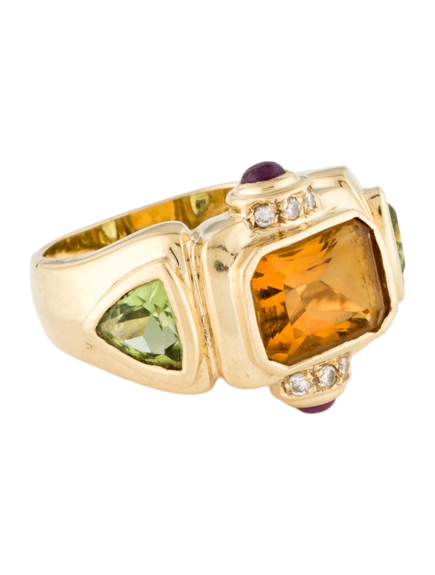 Ring 14K Multistone Cocktail