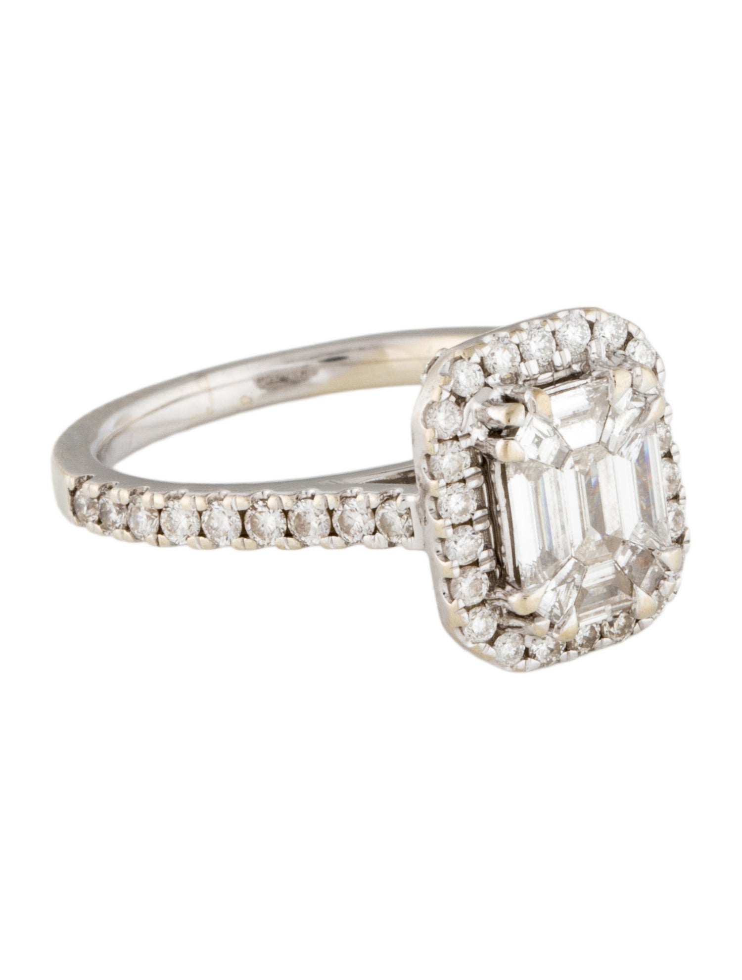 Ring 14K Diamond Invisible Set Engagement