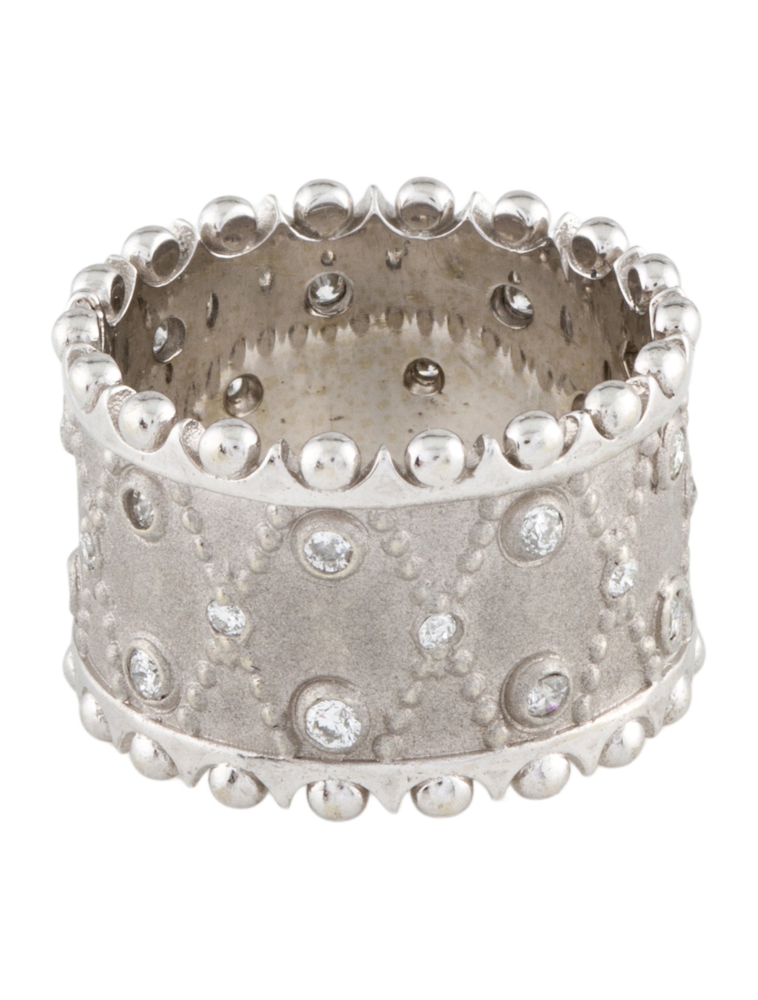 Ring 18K Diamond Wide Band