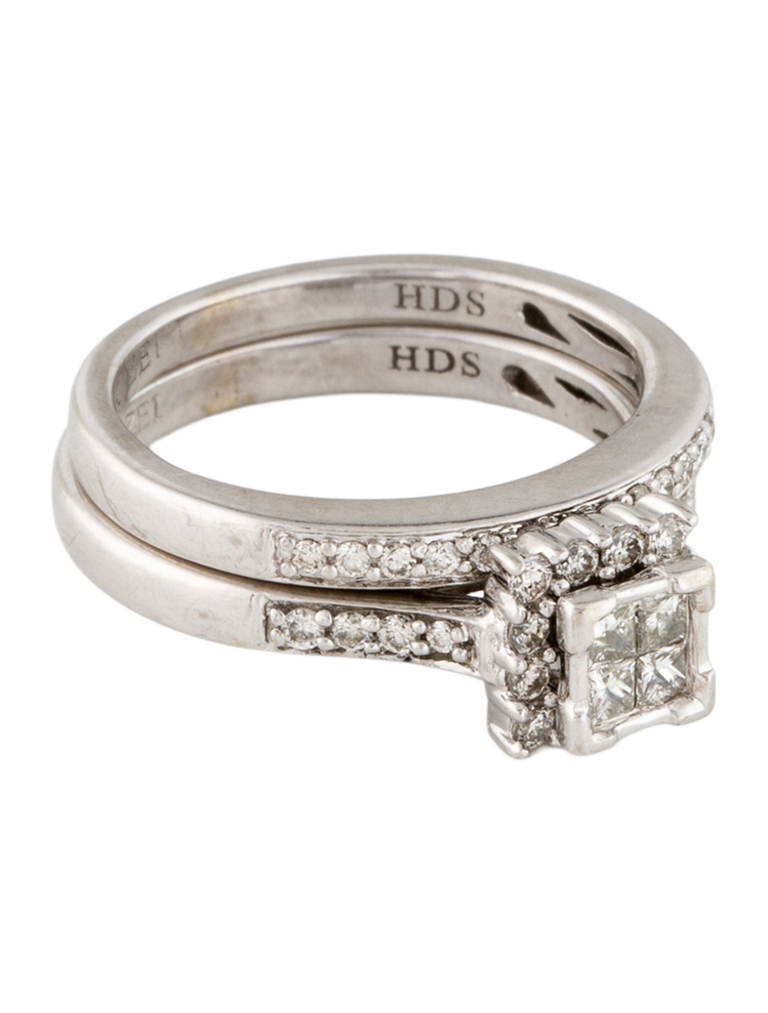 Ring 14K Diamond Engagement Ring Set