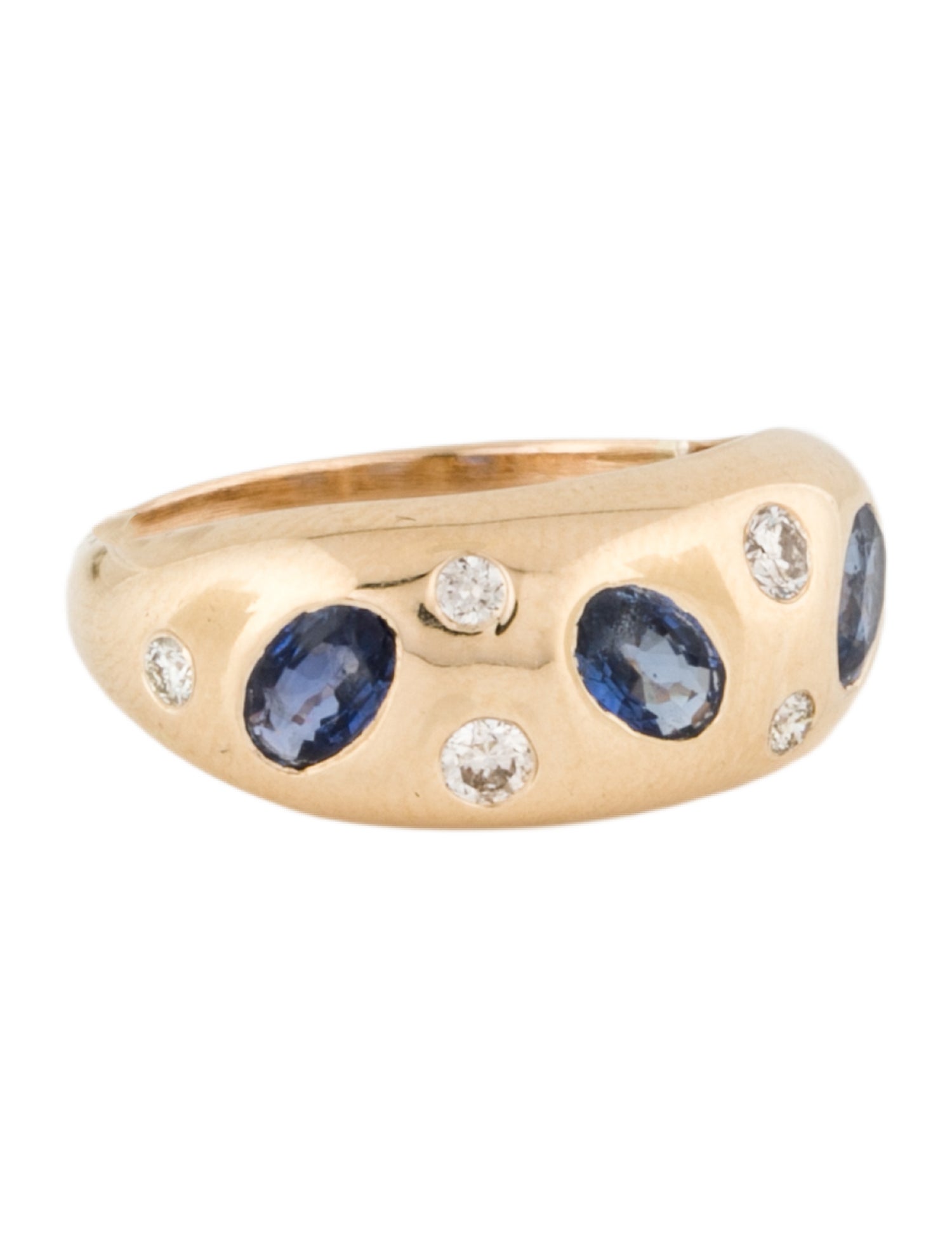 Ring 14K Sapphire & Diamond