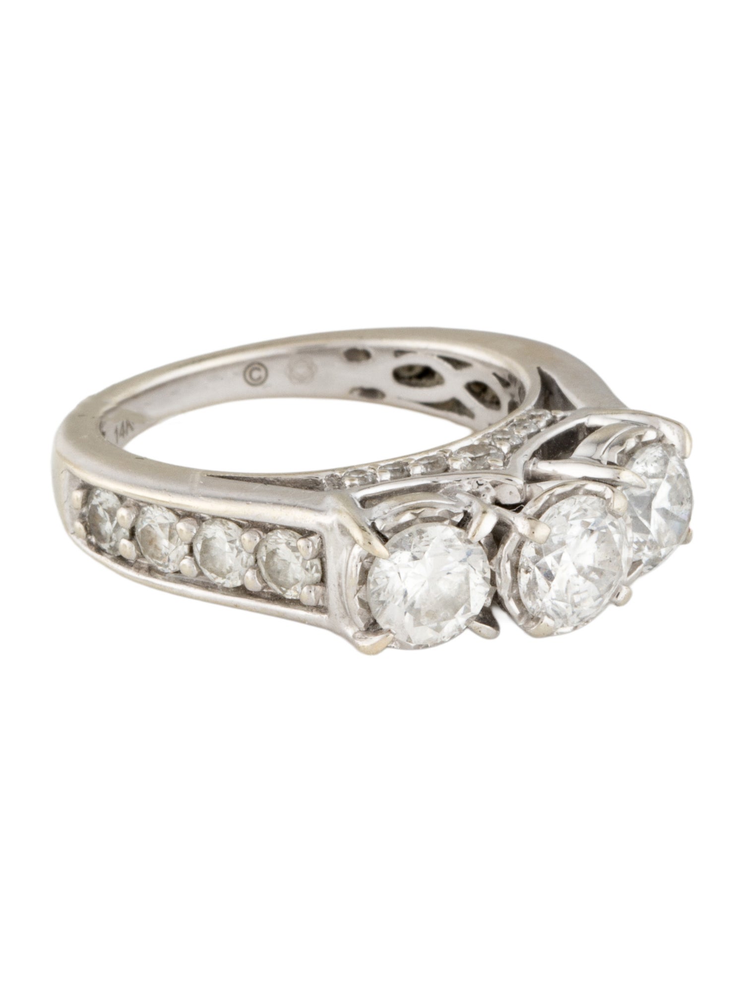 Ring 14K 2.87ctw Diamond Cocktail