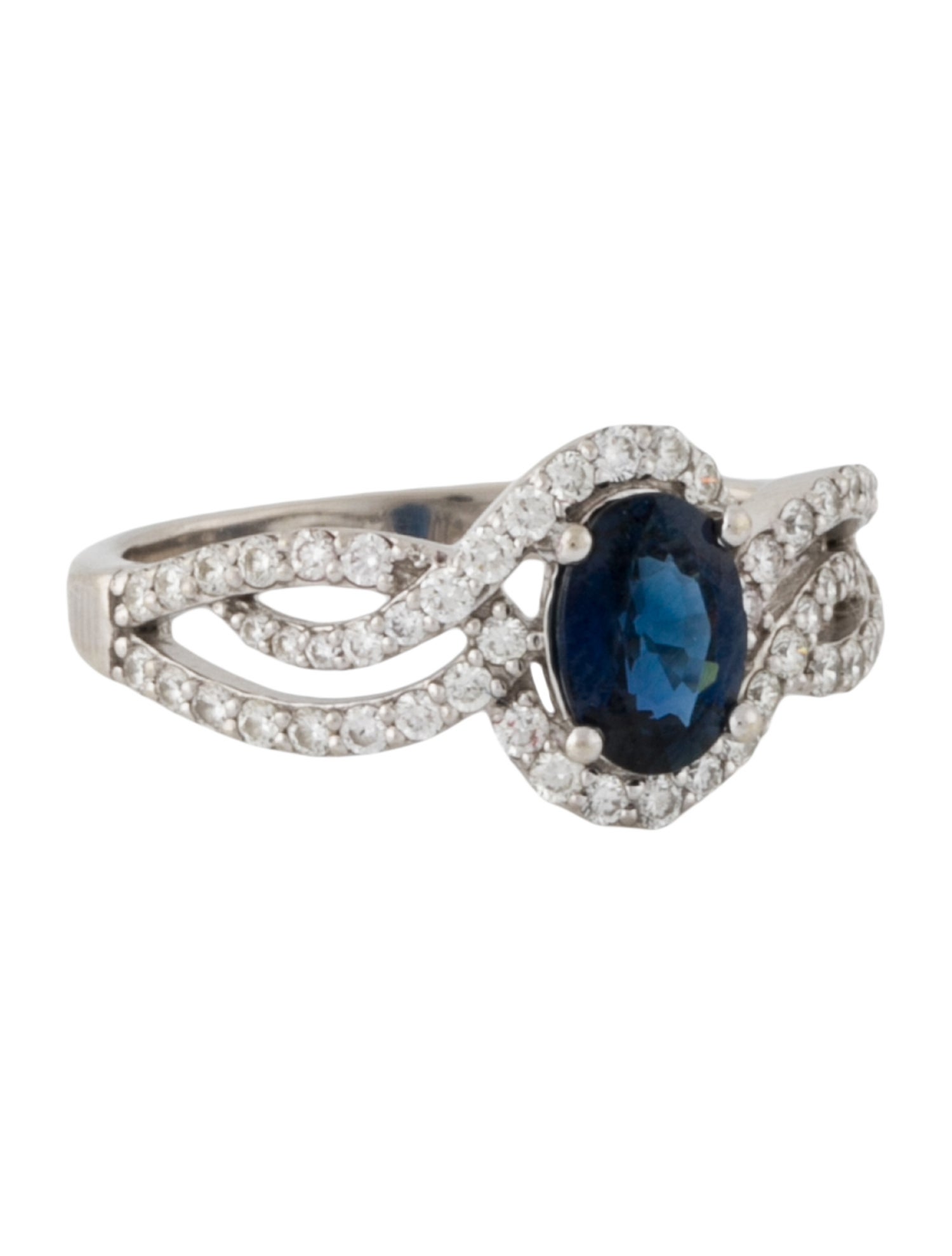 Ring 14K Sapphire & Diamond
