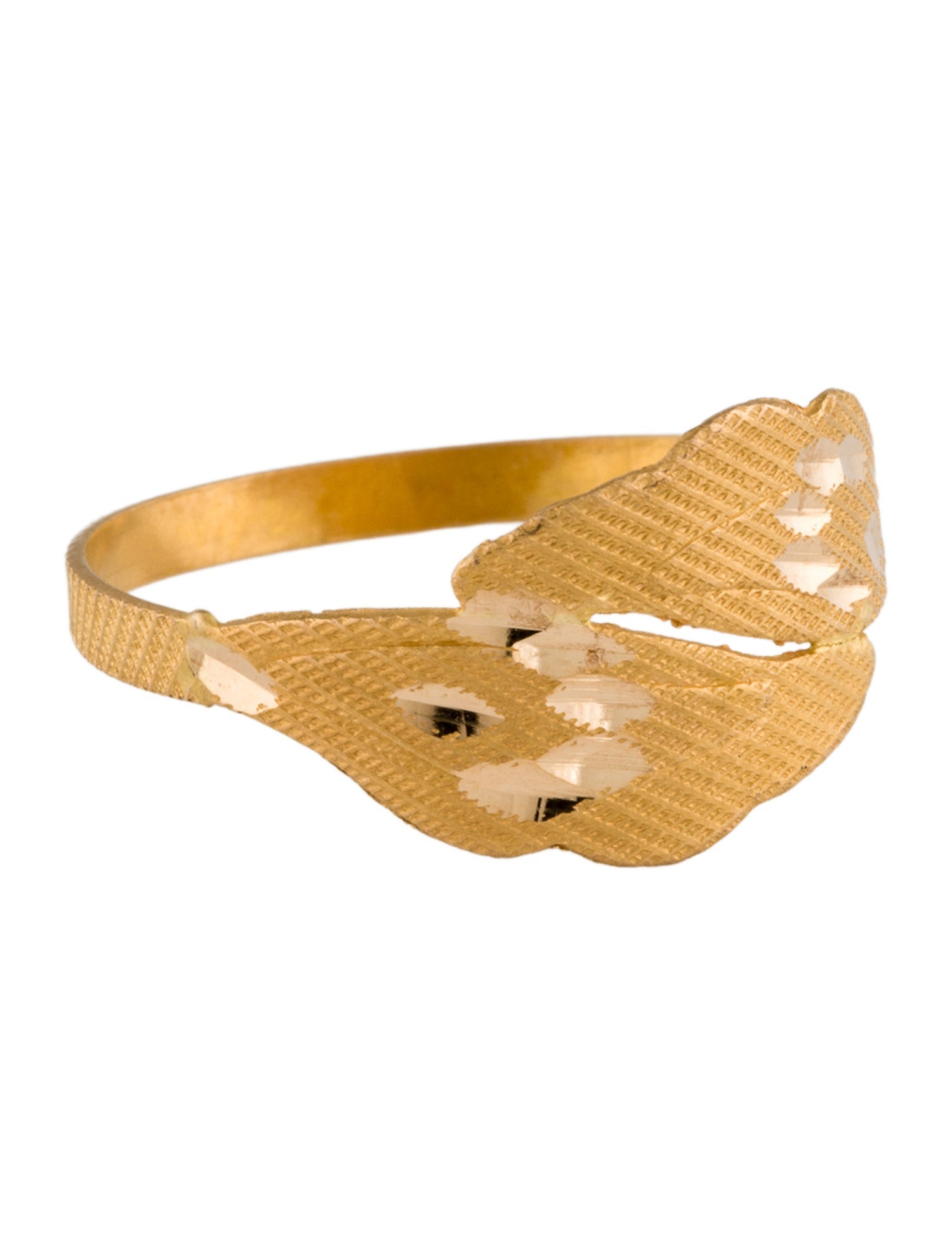 Ring 18K Double Leaf Band