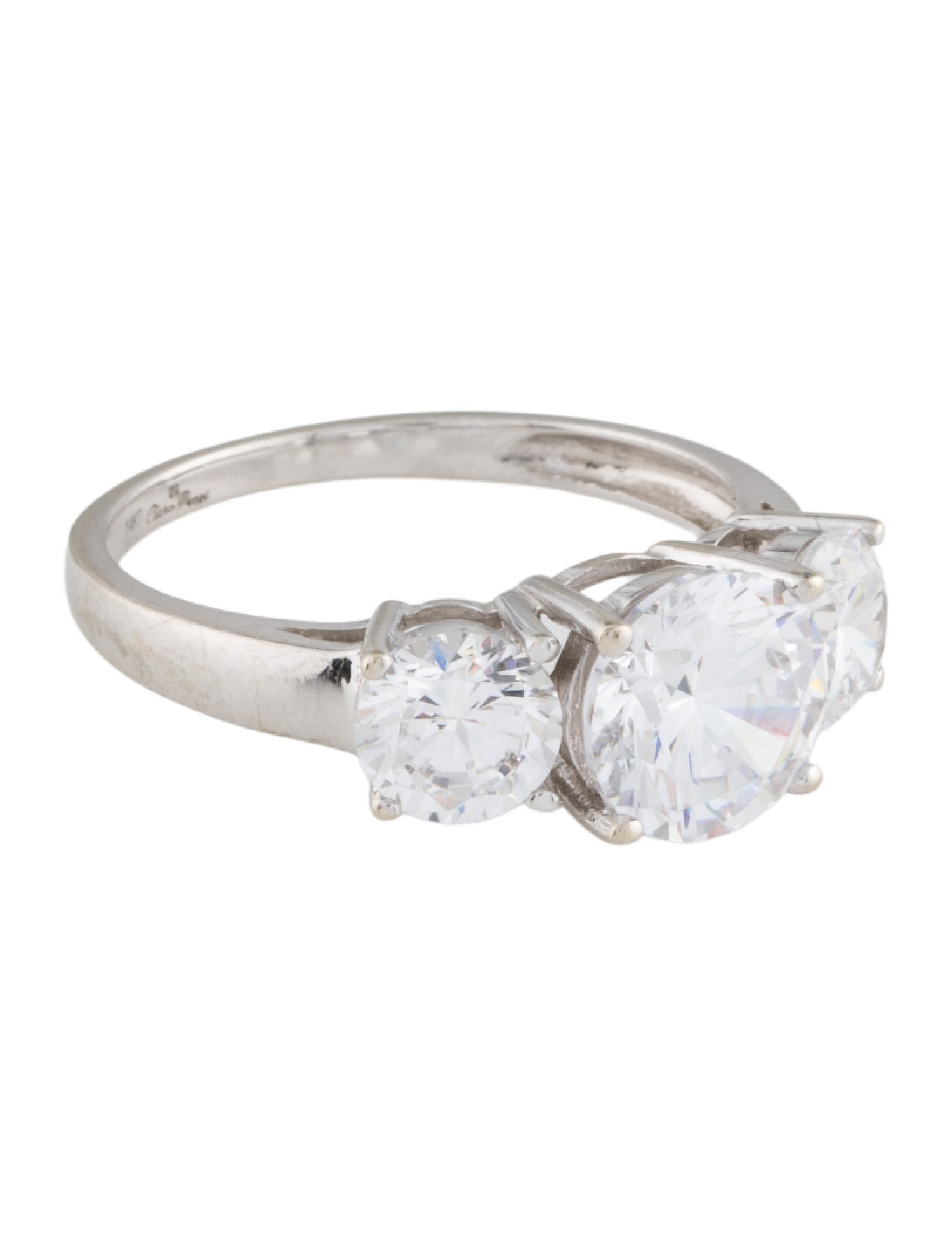 Ring Clara Pucci 14K Cubic Zirconia Engagement Ring