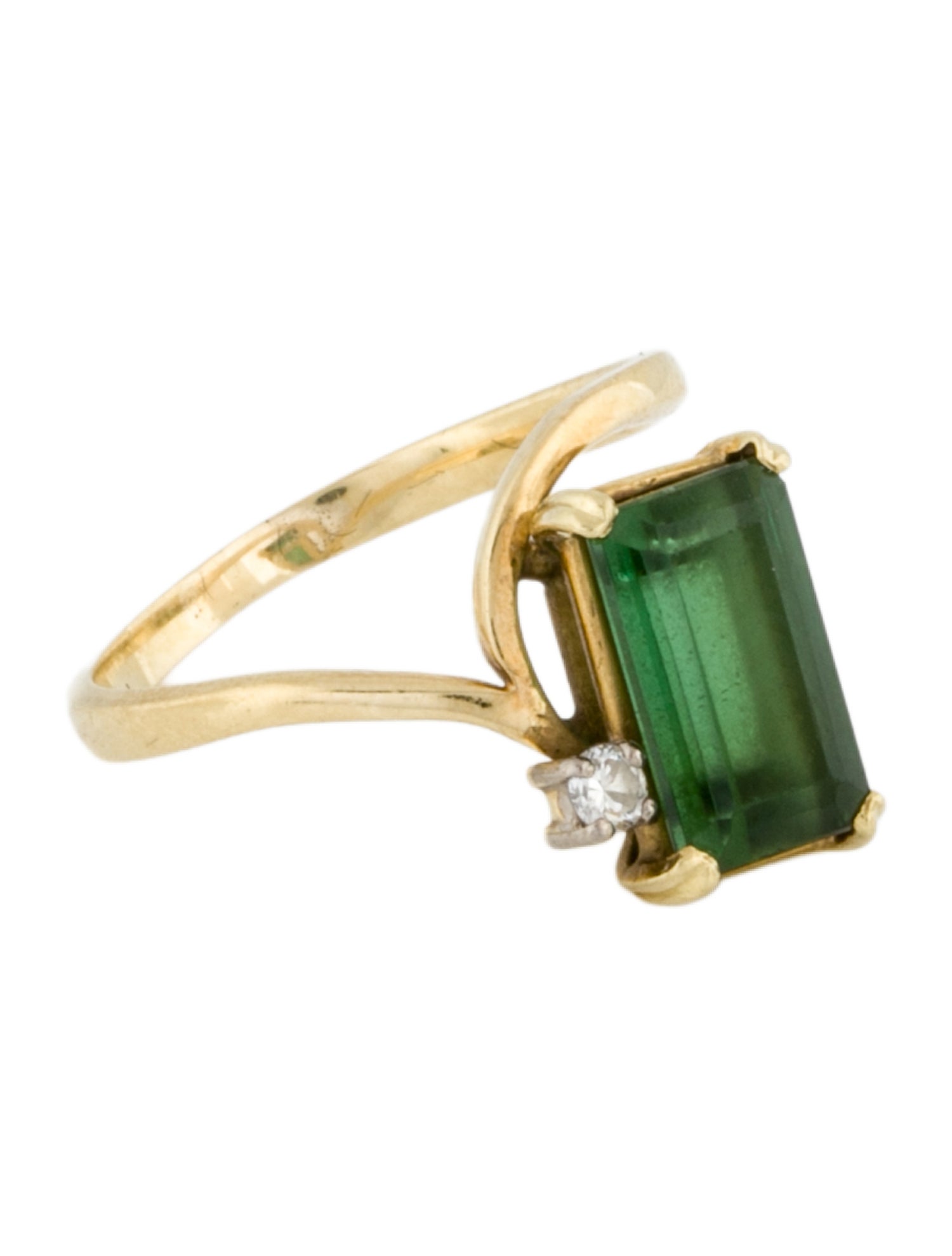 Ring 18K Tourmaline & Diamond Cocktail