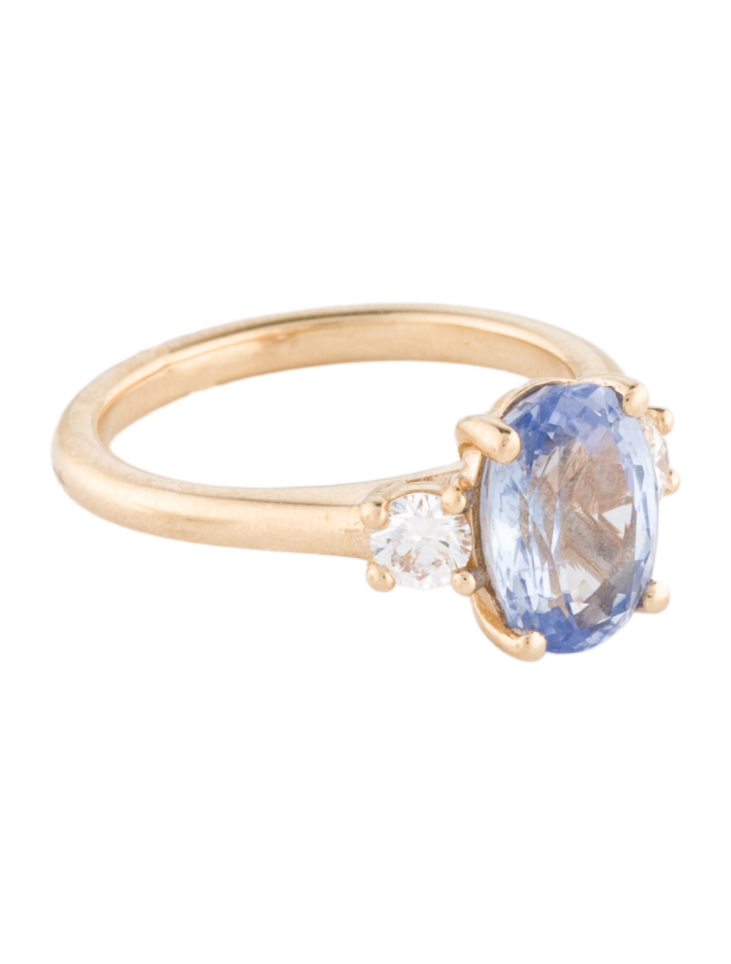Ring 14K Sapphire & Diamond Cocktail