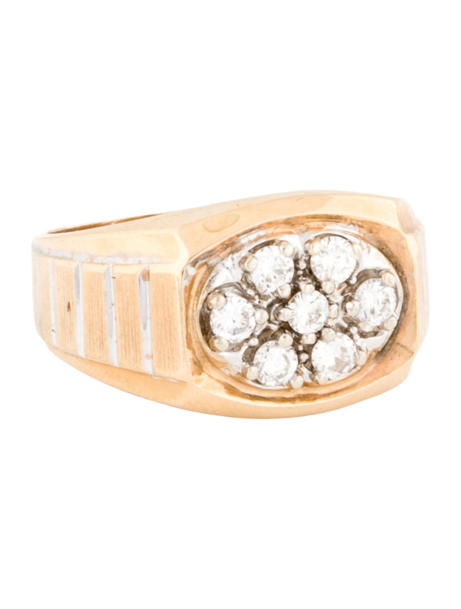 Ring 14K Diamond Signet