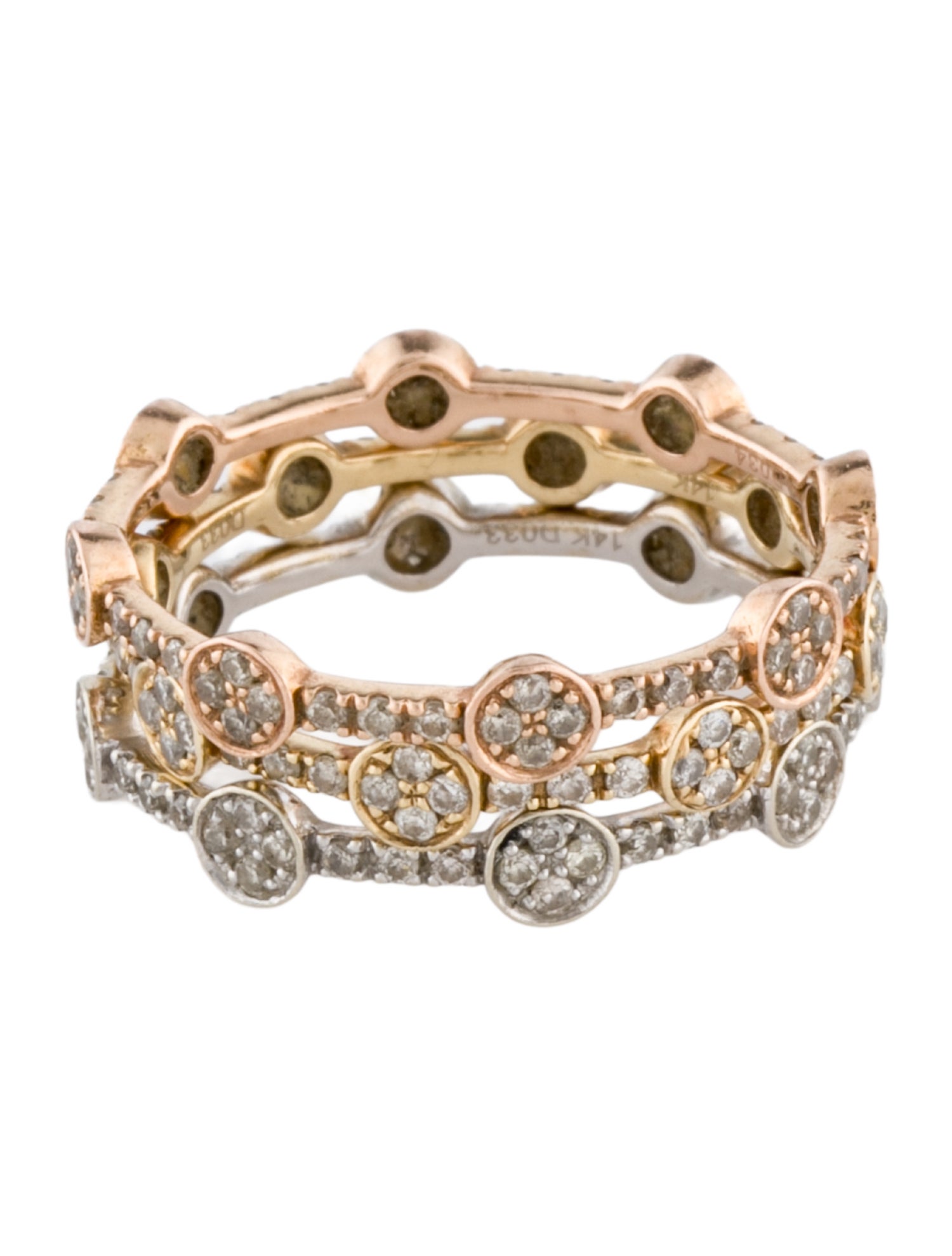 Ring 14K Diamond Band Set
