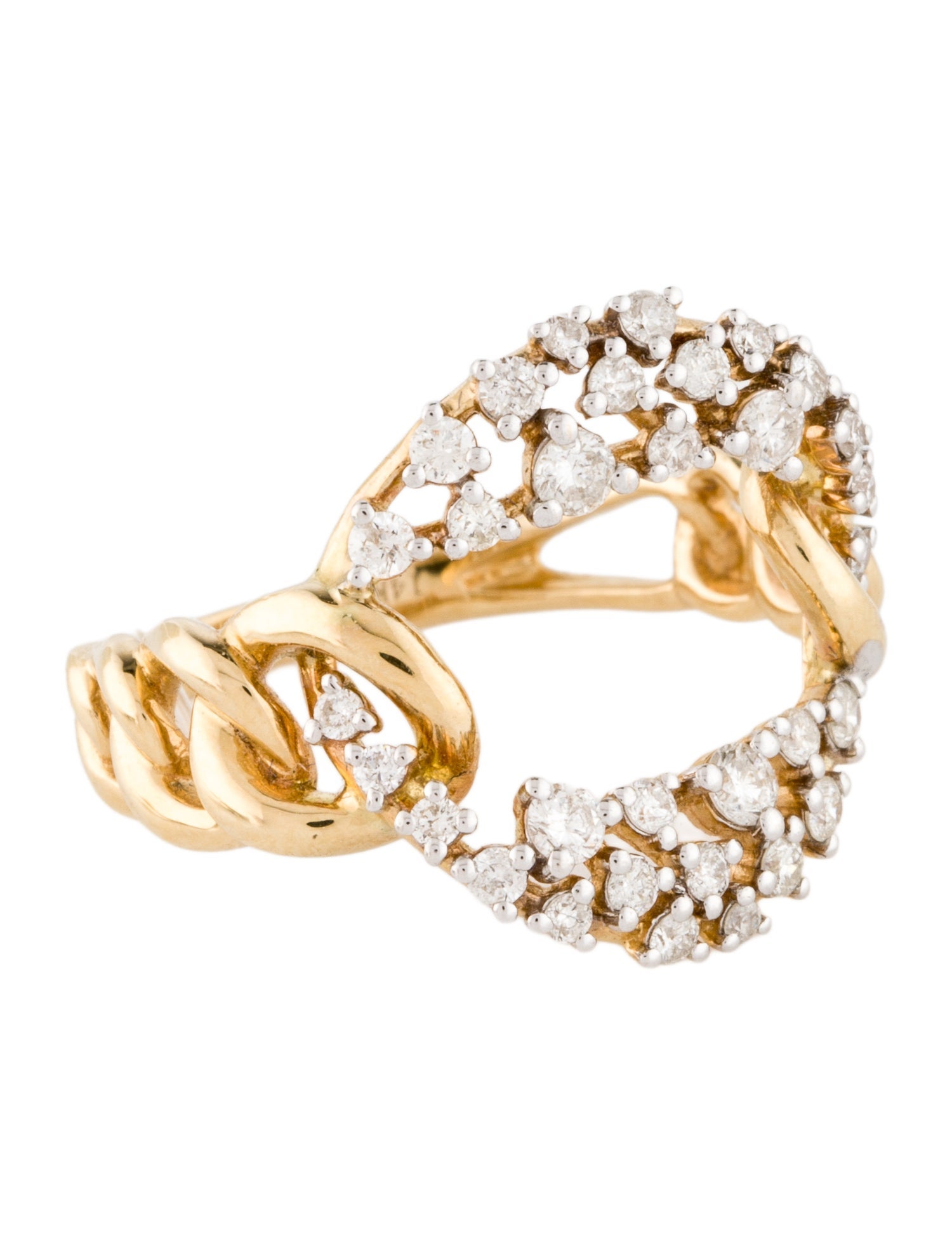 Ring 14K Diamond Cocktail