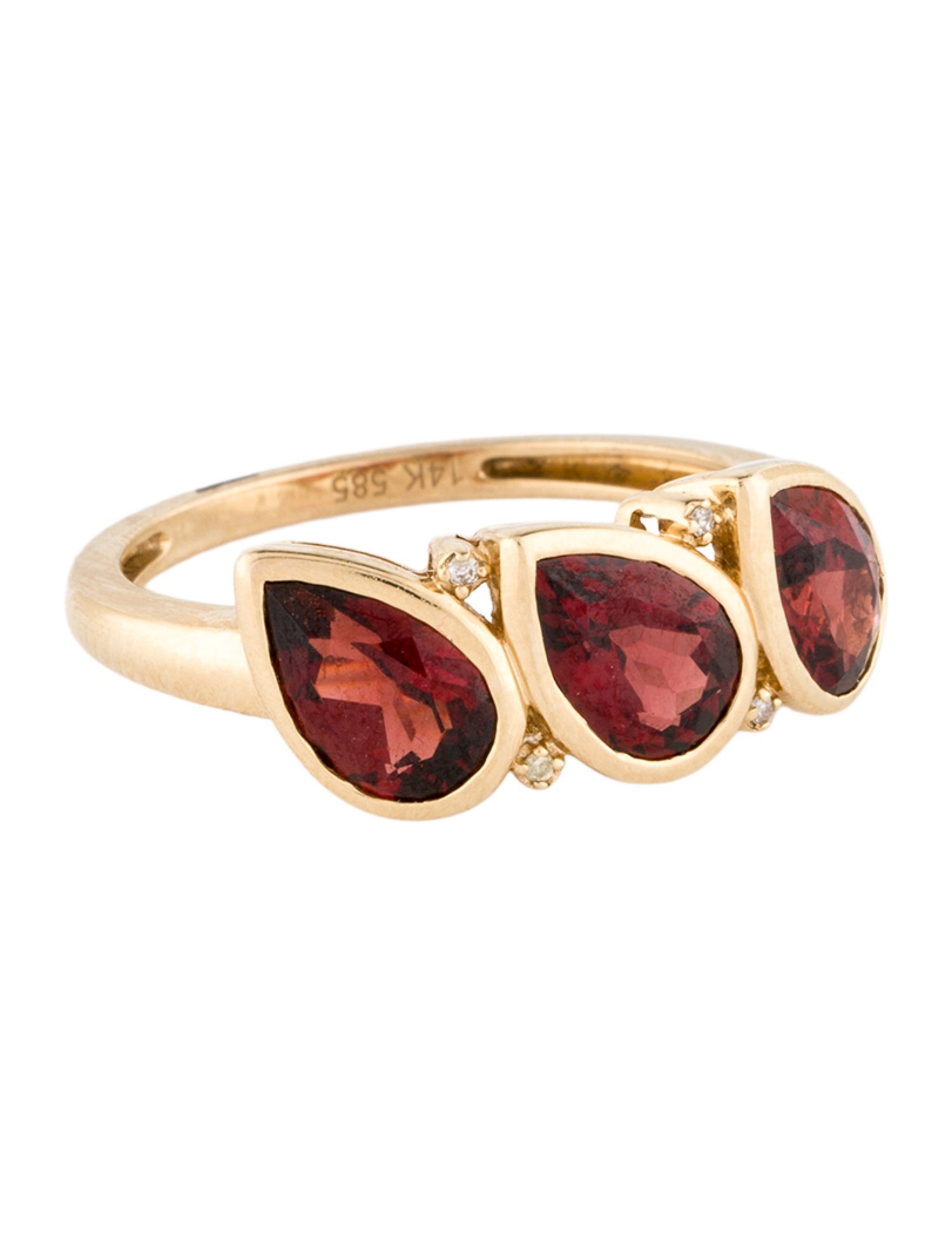 Ring 14K 3.00ctw Garnet & Diamond Cocktail