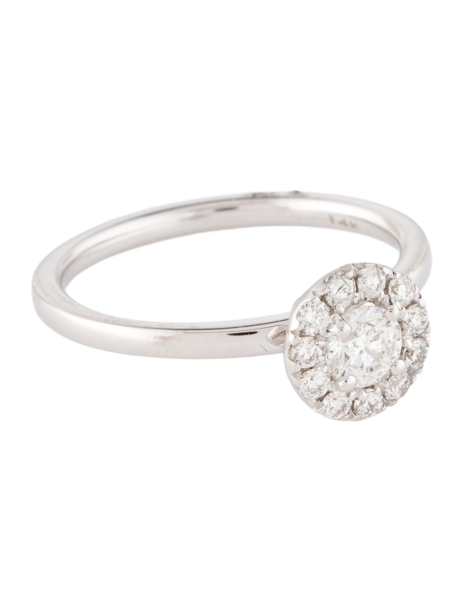 Ring 14K Diamond Halo Engagement
