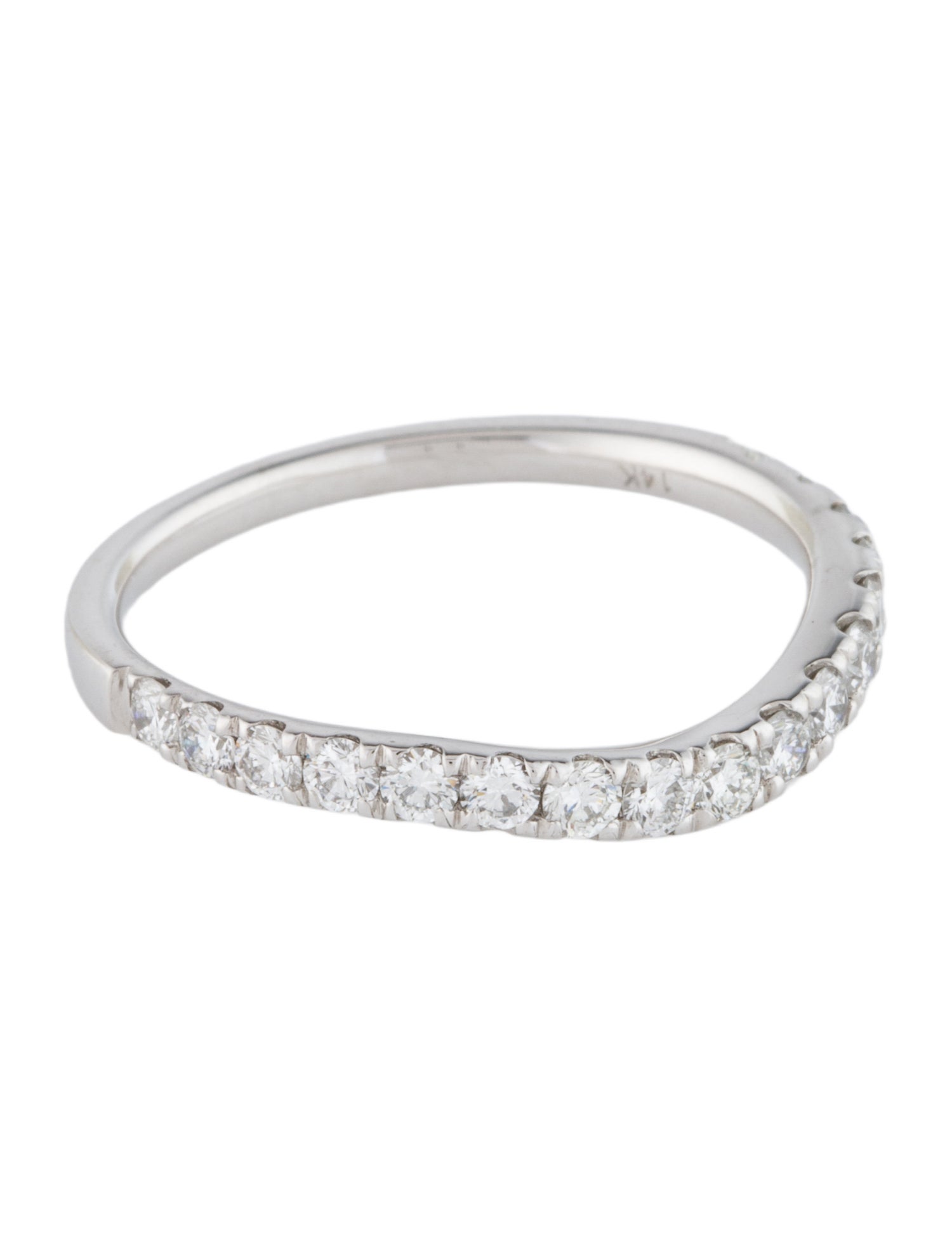 Ring 14K Lab-Grown Diamond Curve Band