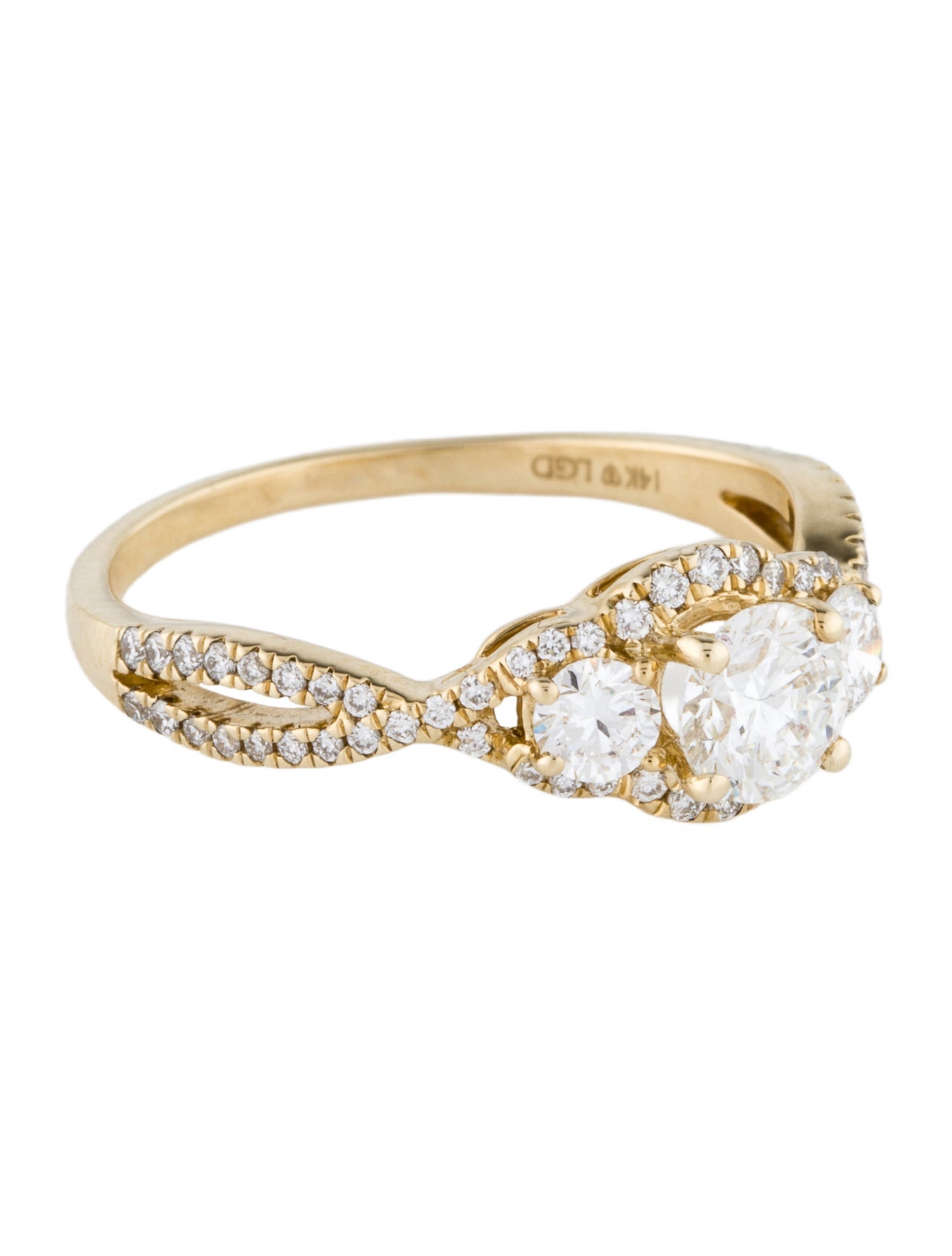 Ring 14K 1.00ctw Lab-Grown Diamond Cocktail