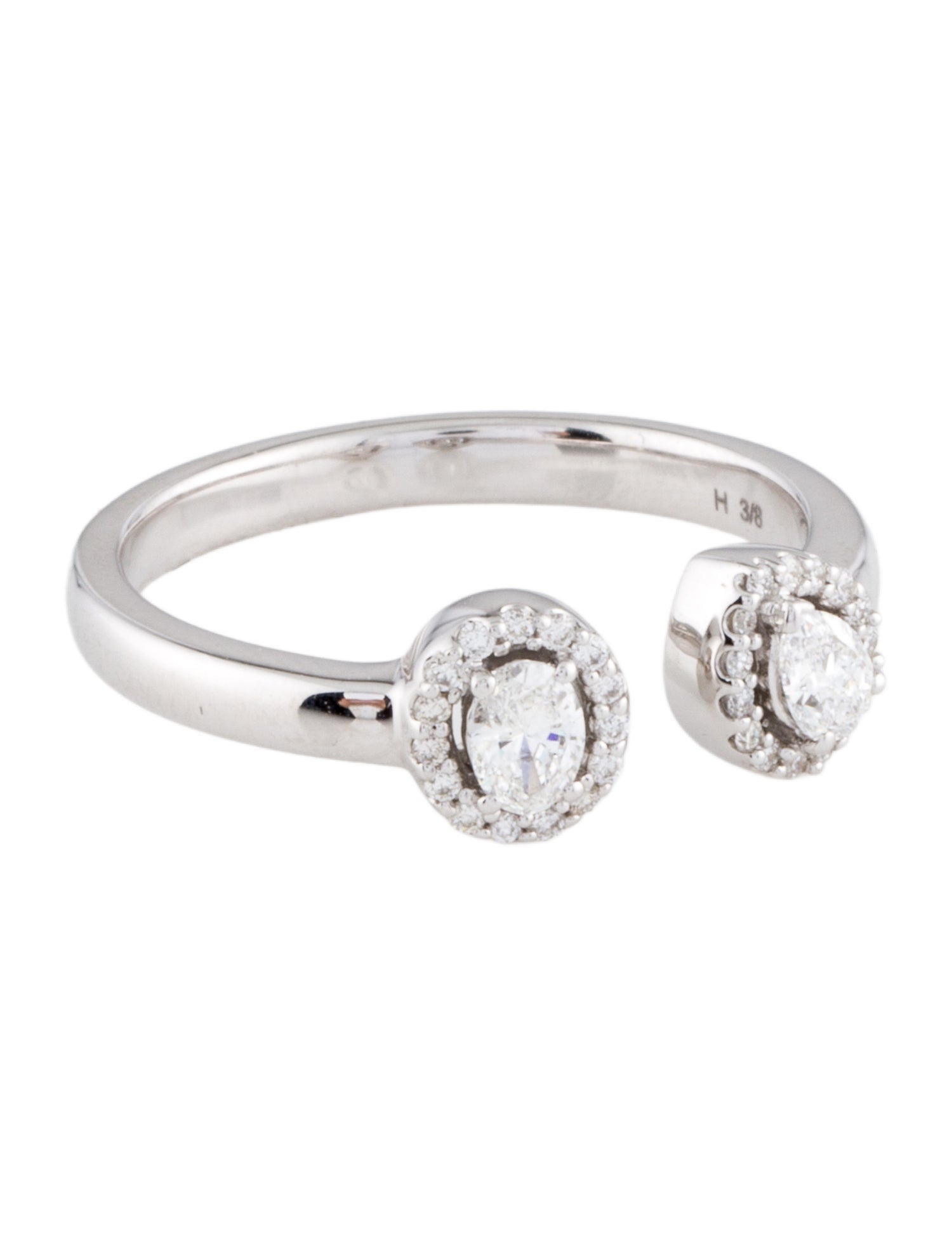 Ring 14K Diamond Toi et Moi Ring