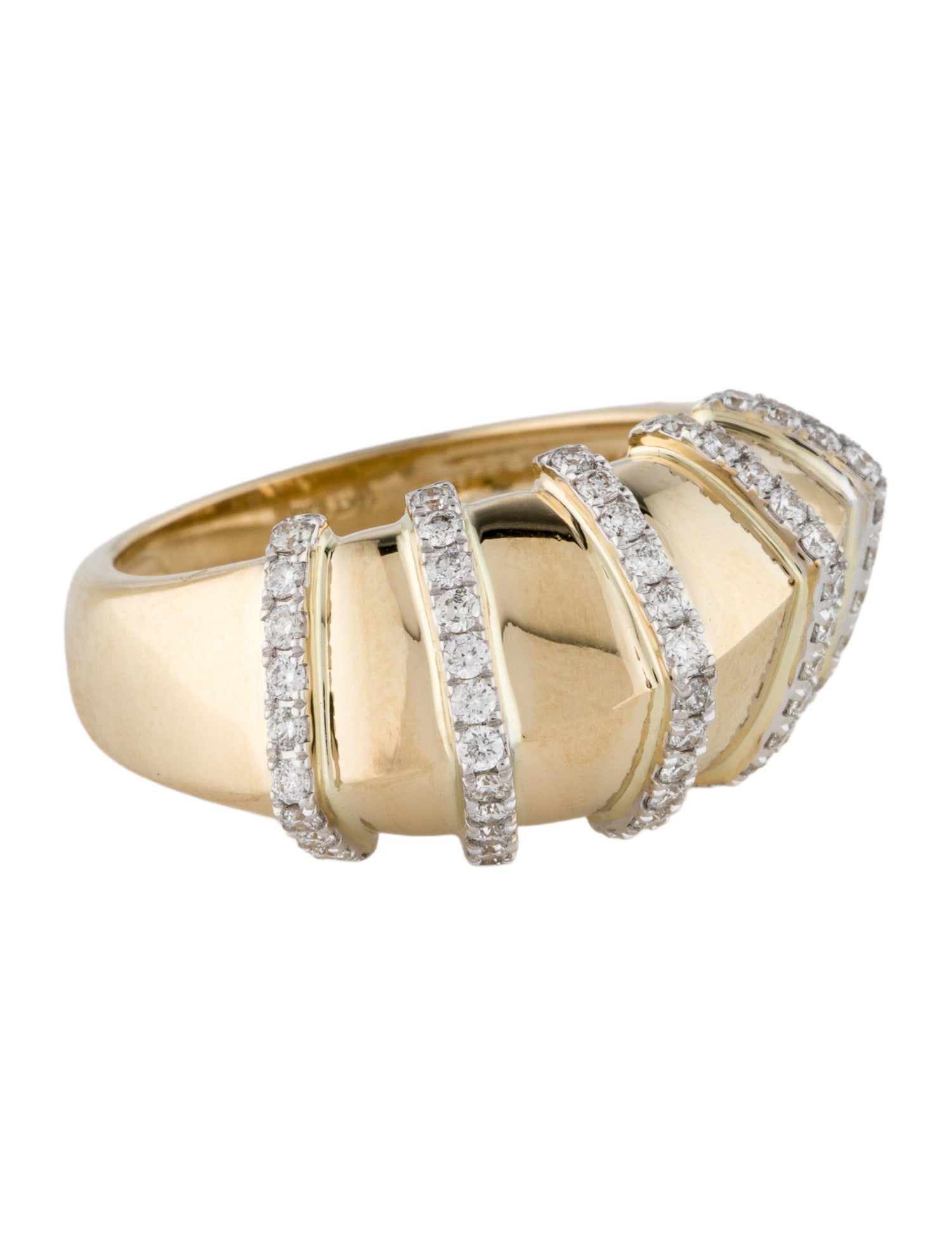 Ring 14K Diamond Cocktail