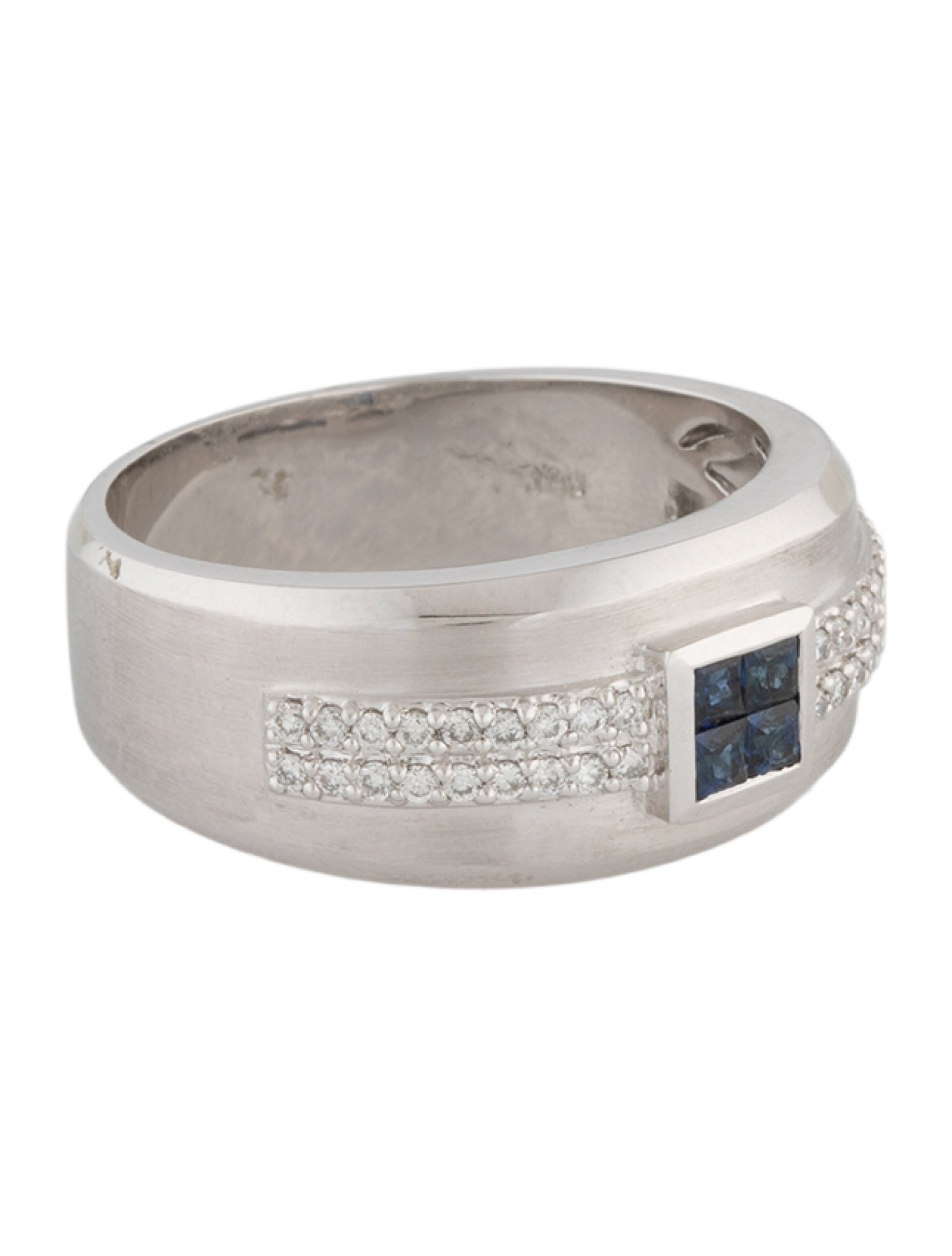 Ring 18K Sapphire & Diamond Band