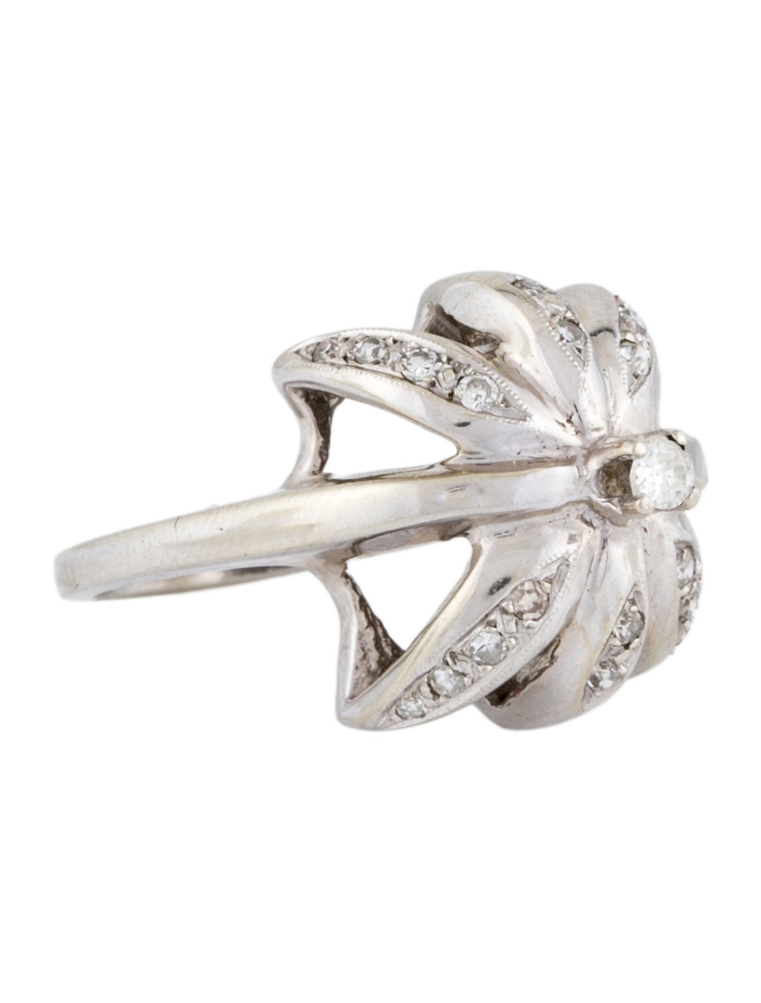 Ring 14K Diamond Umbrella Cocktail