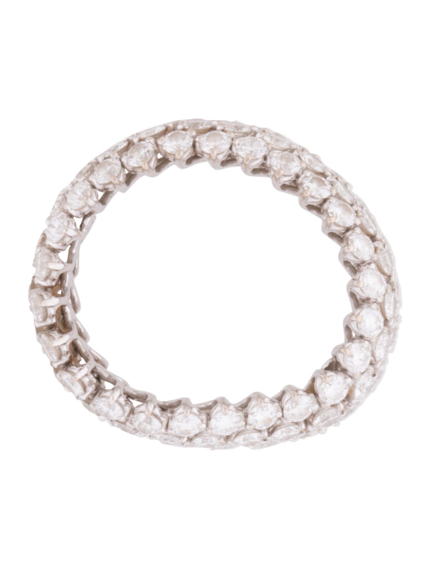 18K Diamond Flexible Eternity Band Rings RRING37992 The RealReal