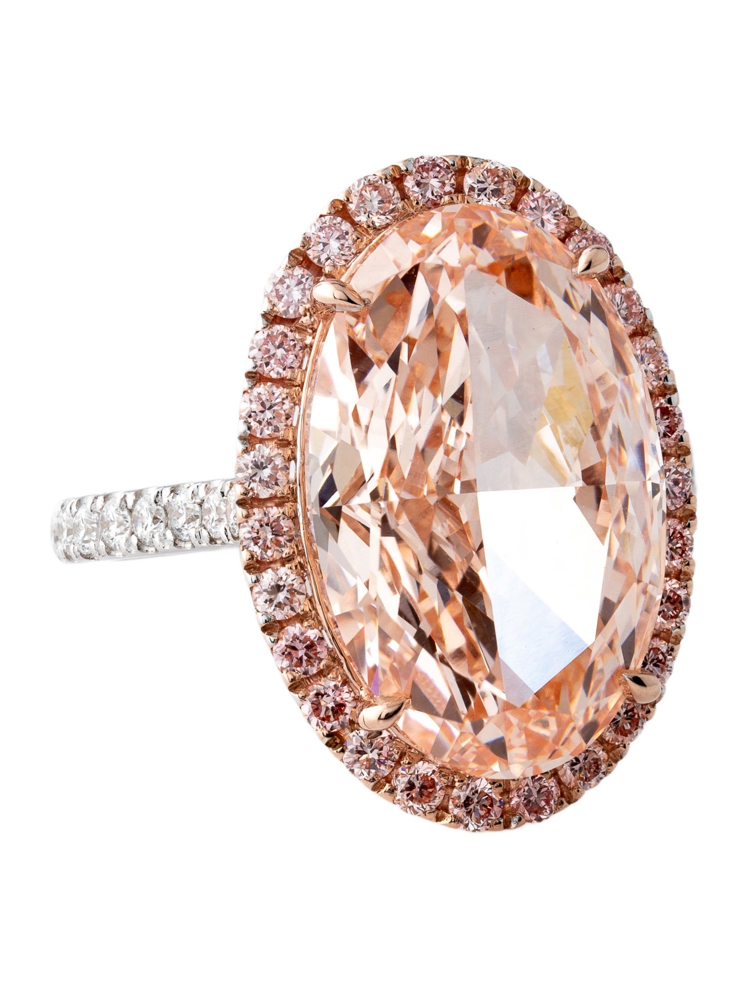 Ring AAMIAA 14K 11.30ct Lab-Grown Diamond Cocktail