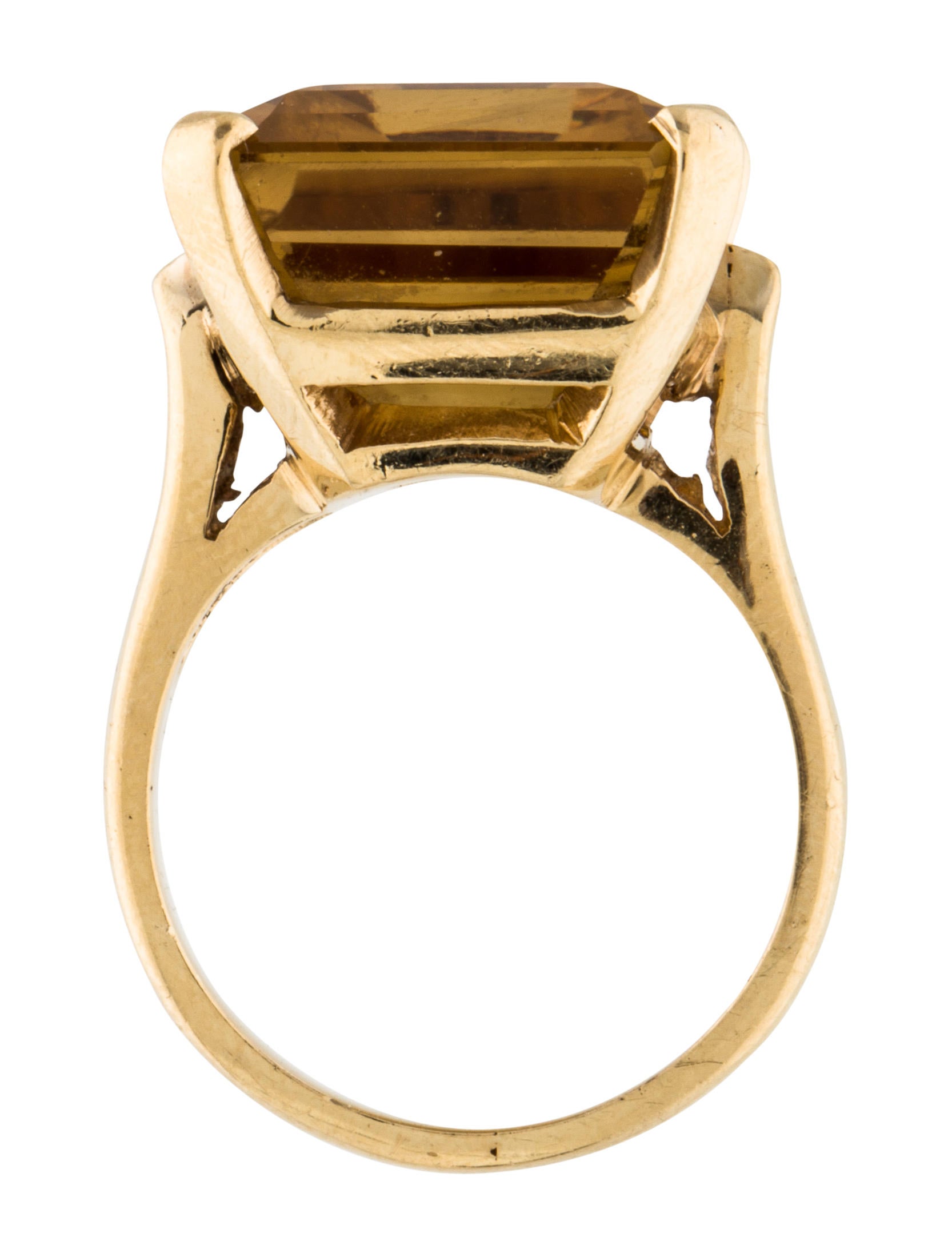 14K Smoky Quartz Cocktail Ring Rings RRING39141 The RealReal