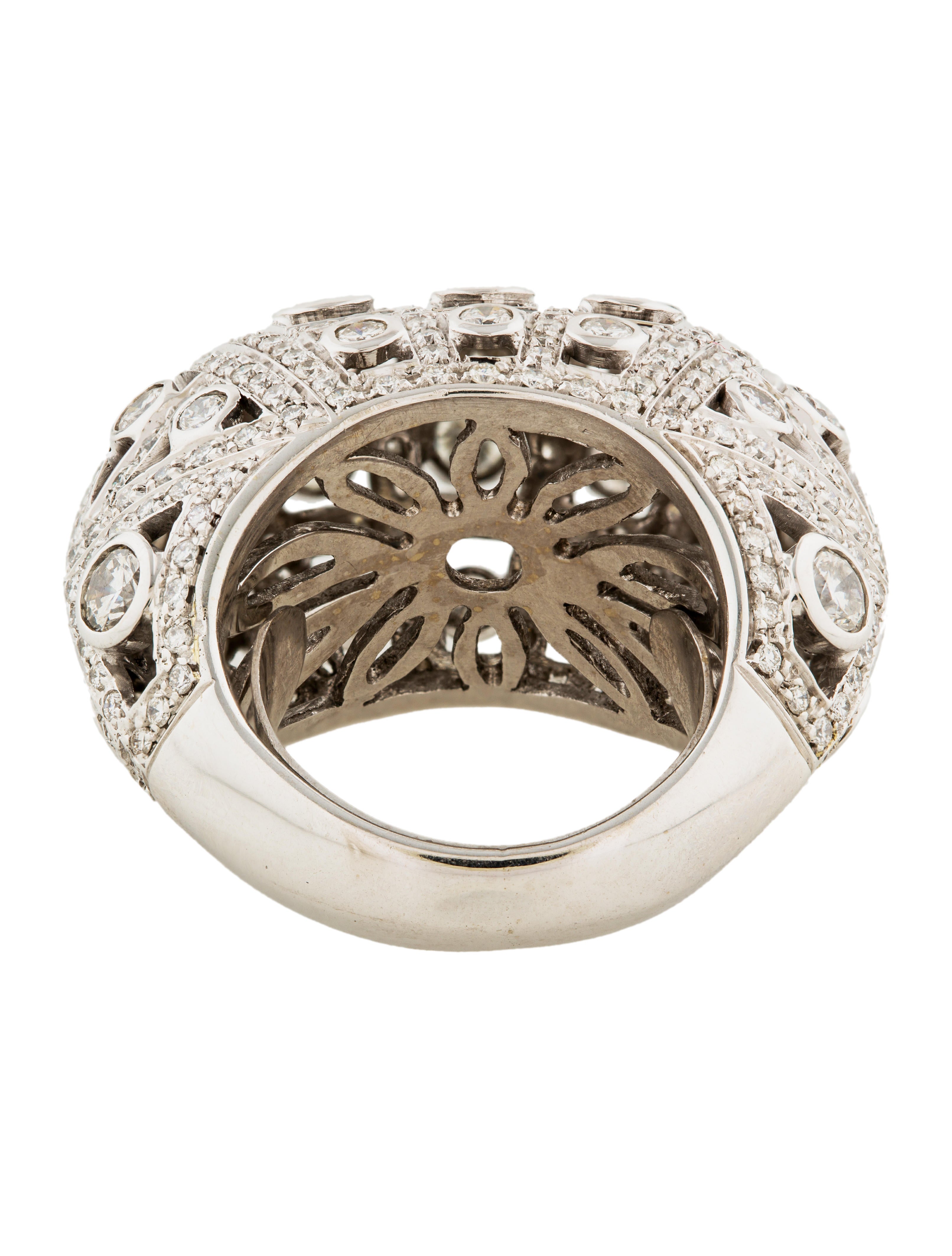 18K Diamond Cage Ring Rings RRING40301 The RealReal