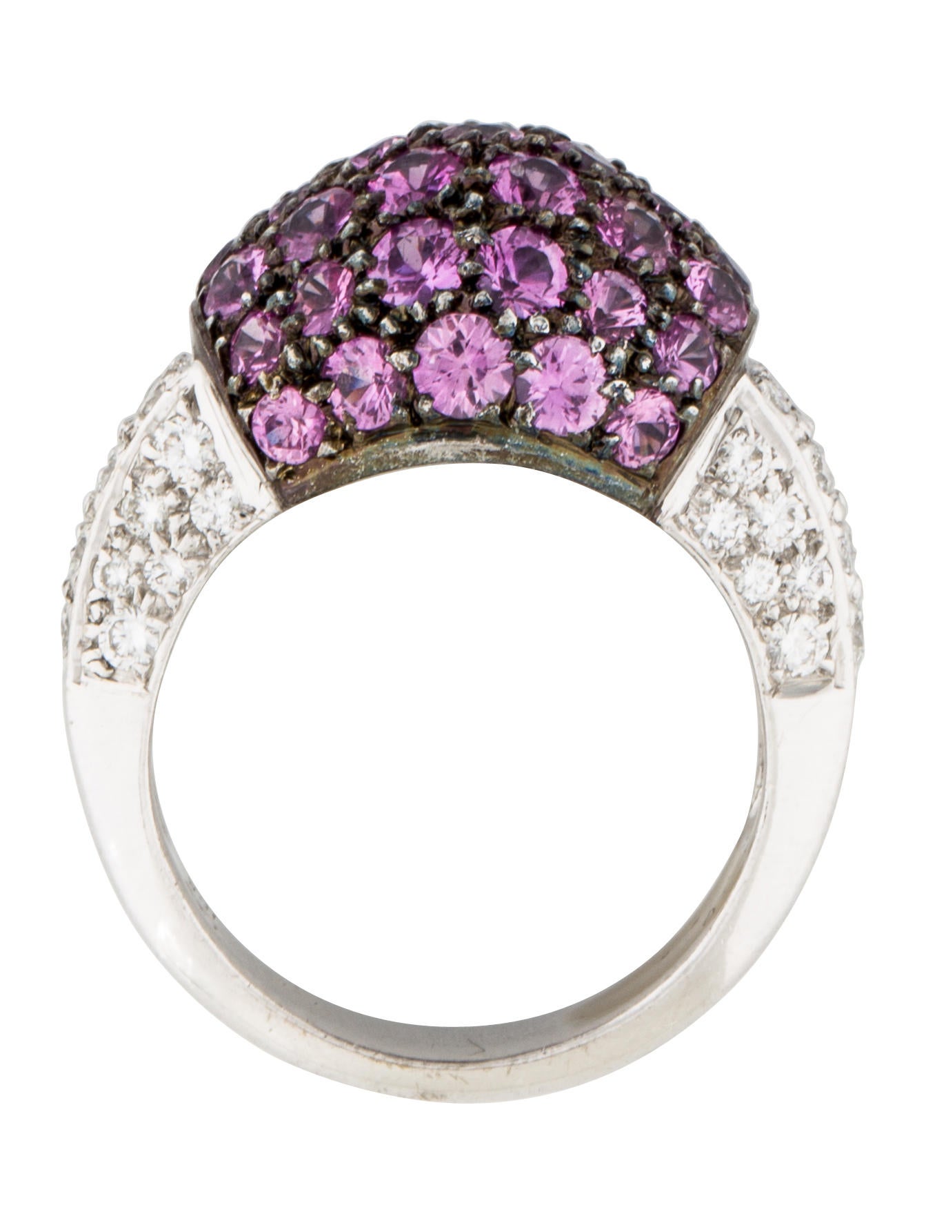 18k pink sapphire & diamond