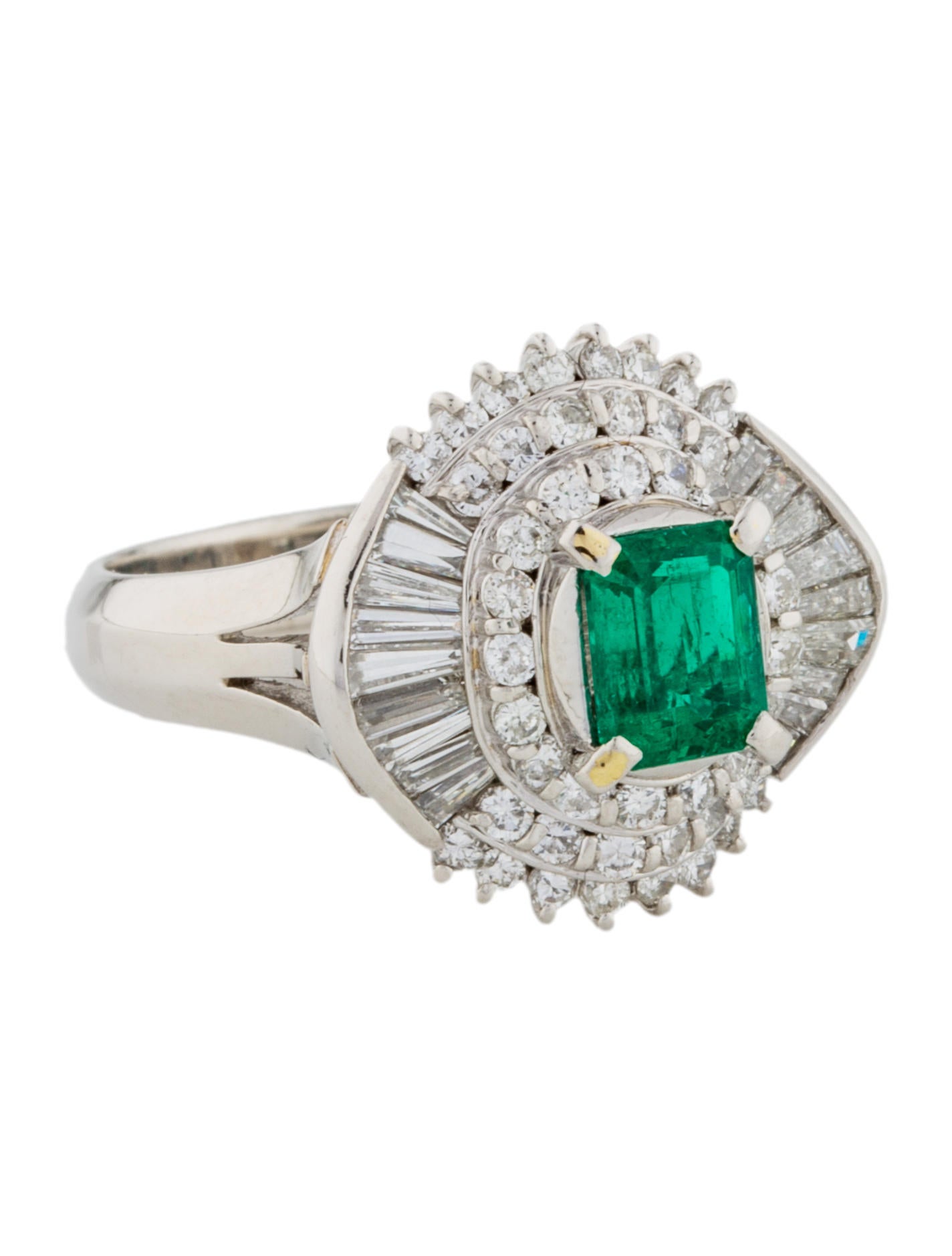 platinum emerald & diamond cocktail