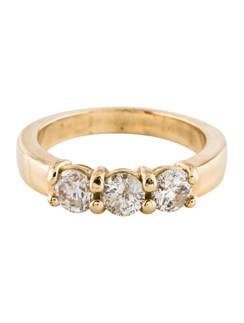 Ring 14K Triple Diamond Ring