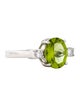 Ring 18K Peridot & Diamond Cocktail Ring
