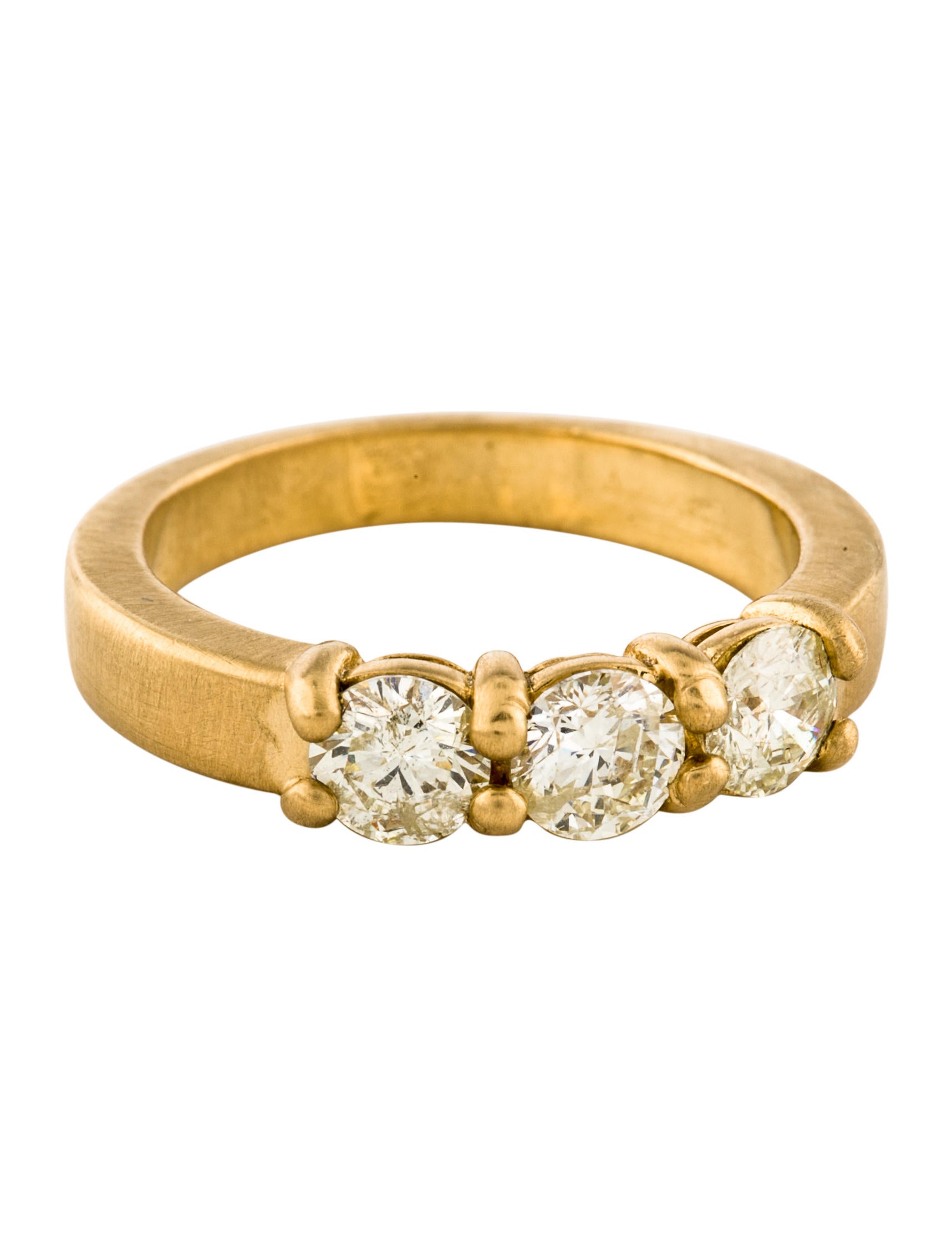 Ring 14K 1.08ctw Diamond Three Stone