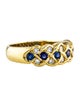 18K Sapphire & Diamond Ring image 1