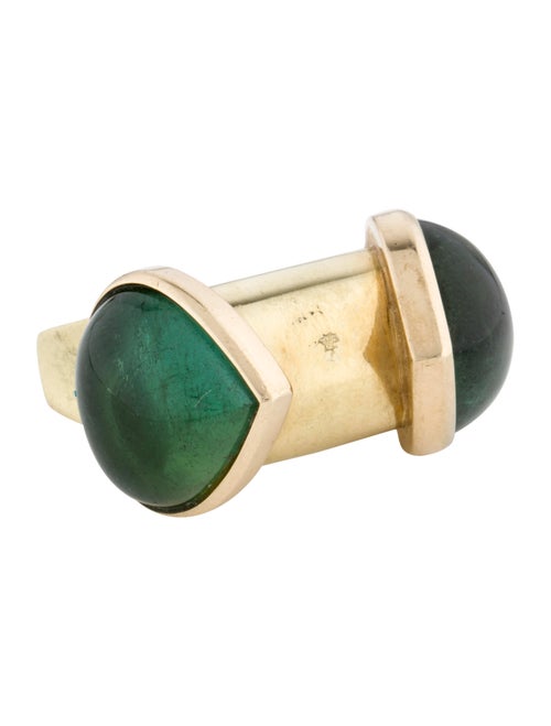 14K Tourmaline Cocktail Ring yellow