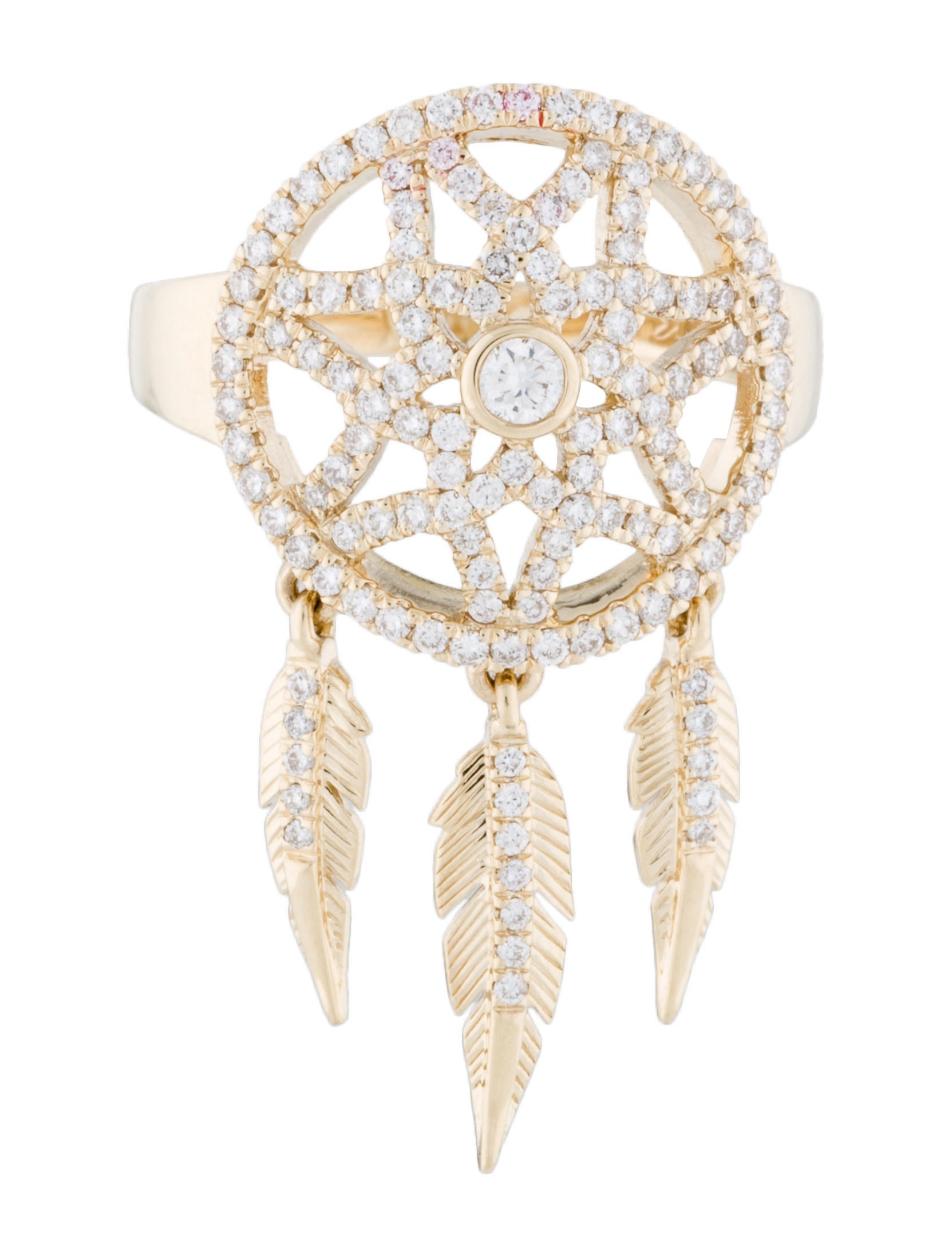 Ring 14K Diamond Dream Catcher Ring Rings RRING87533 The RealReal