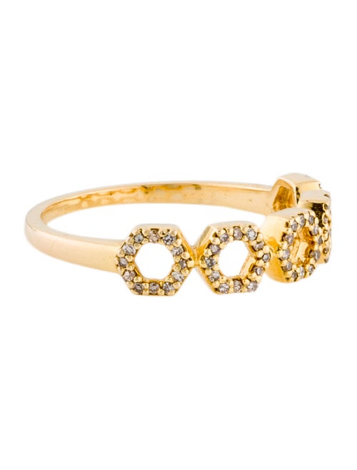 14K Diamond Band yellow