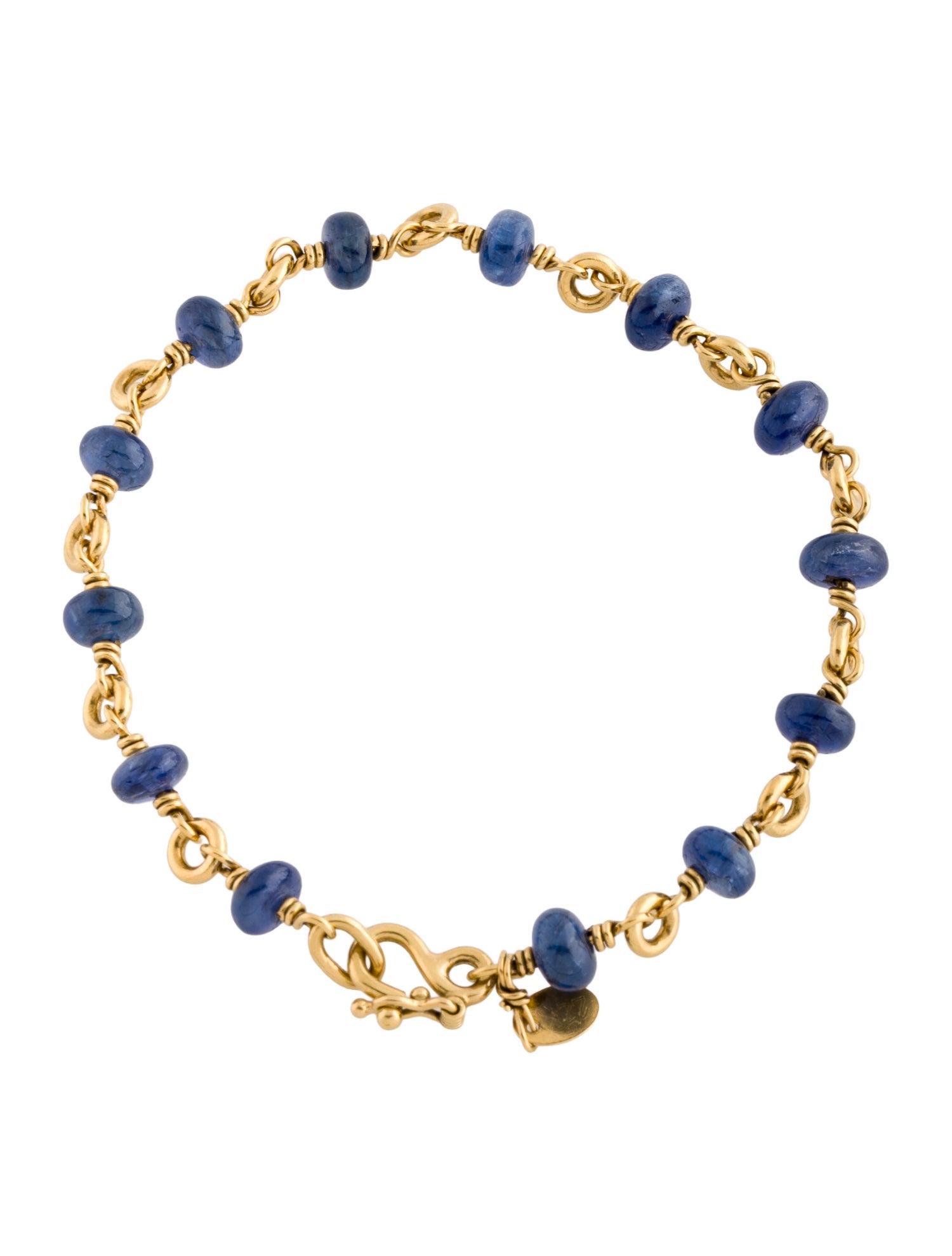 Reinstein Ross 22K Sapphire Bead Link Bracelet