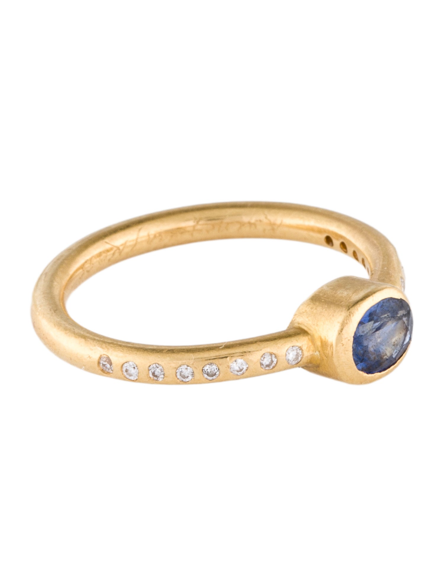 Reinstein Ross 20K Sapphire & Diamond Hoopstock Cocktail Ring