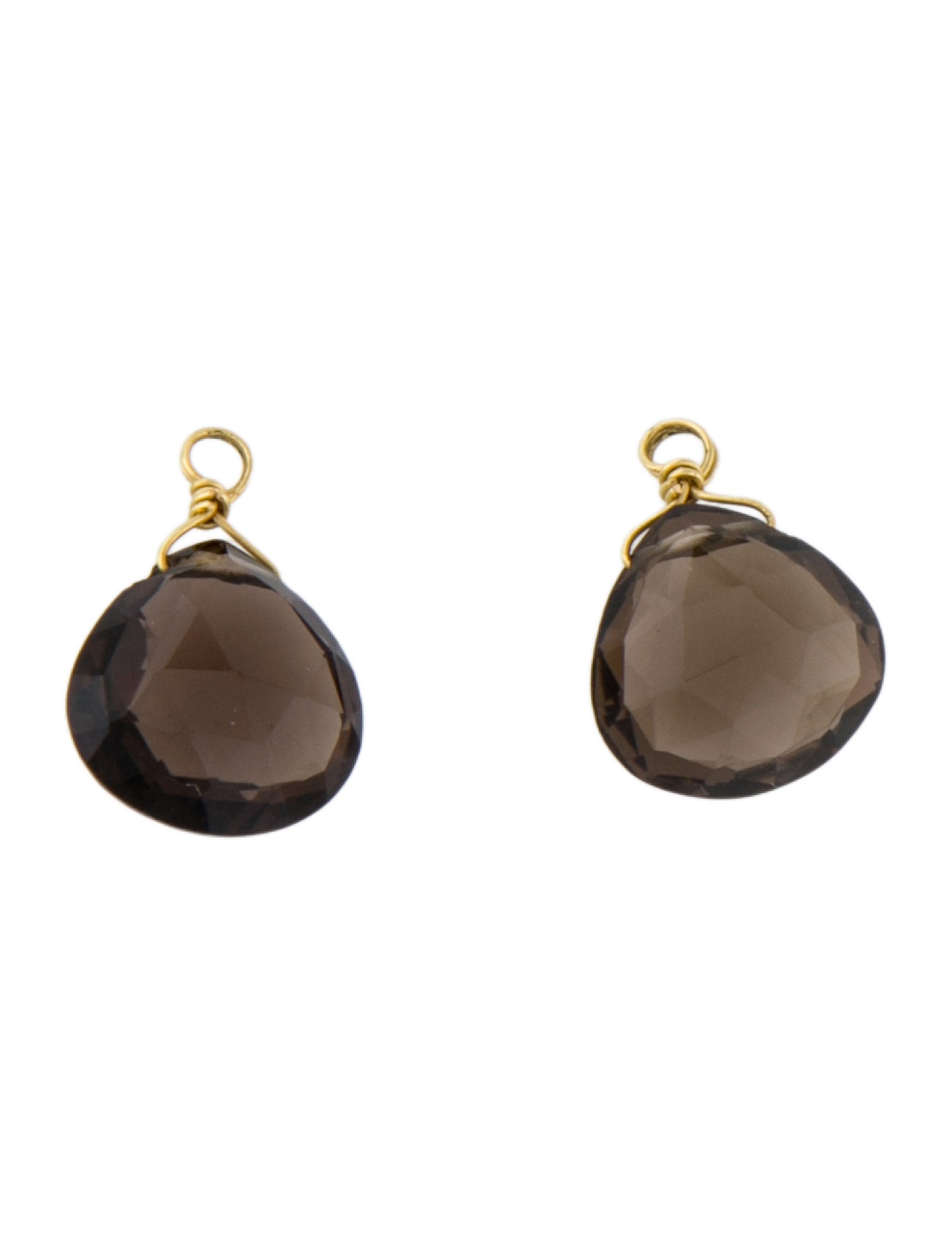 Reinstein Ross 22K Smoky Quartz Grand Drops Earring