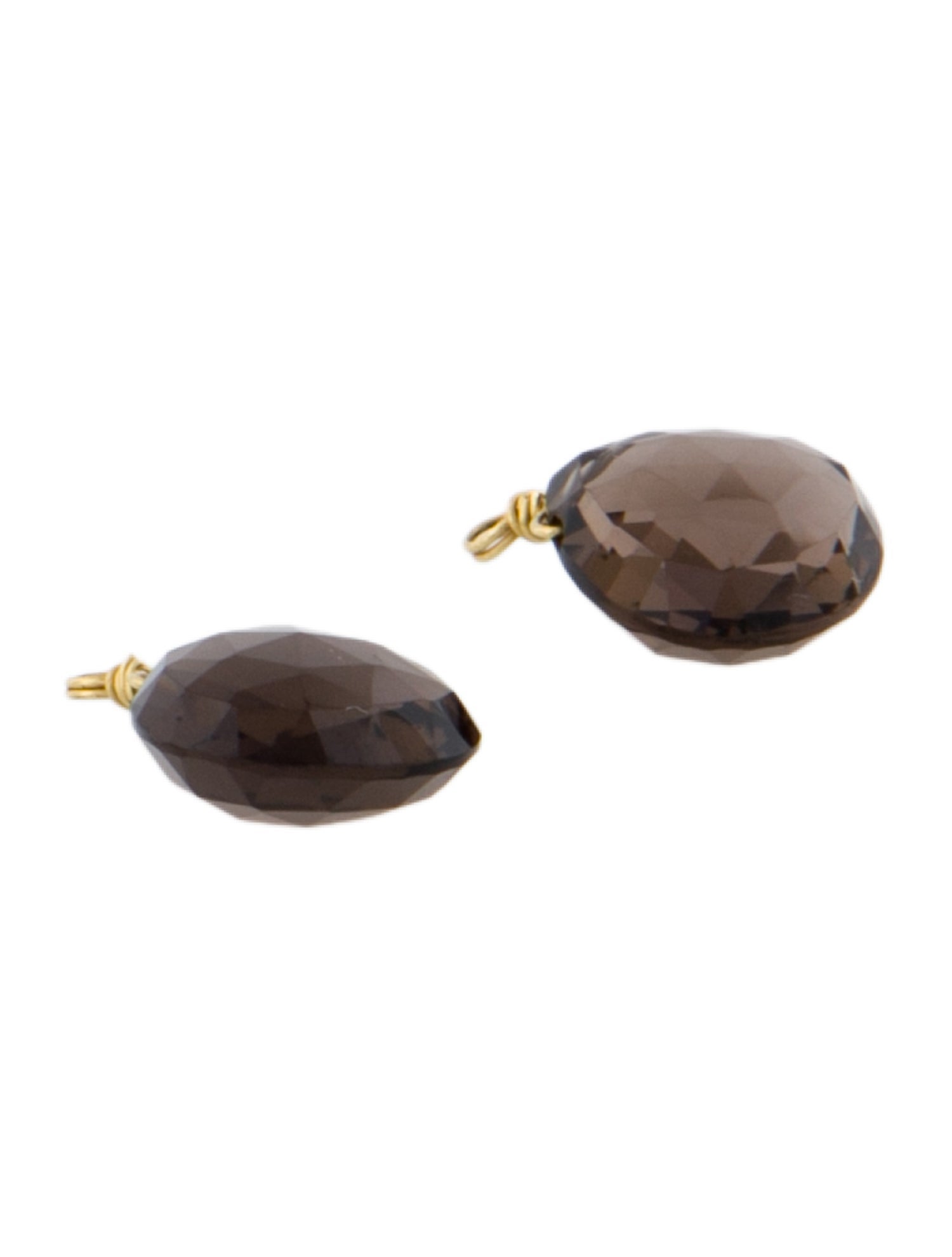 Reinstein Ross 22K Smoky Quartz Grand Drops Earring