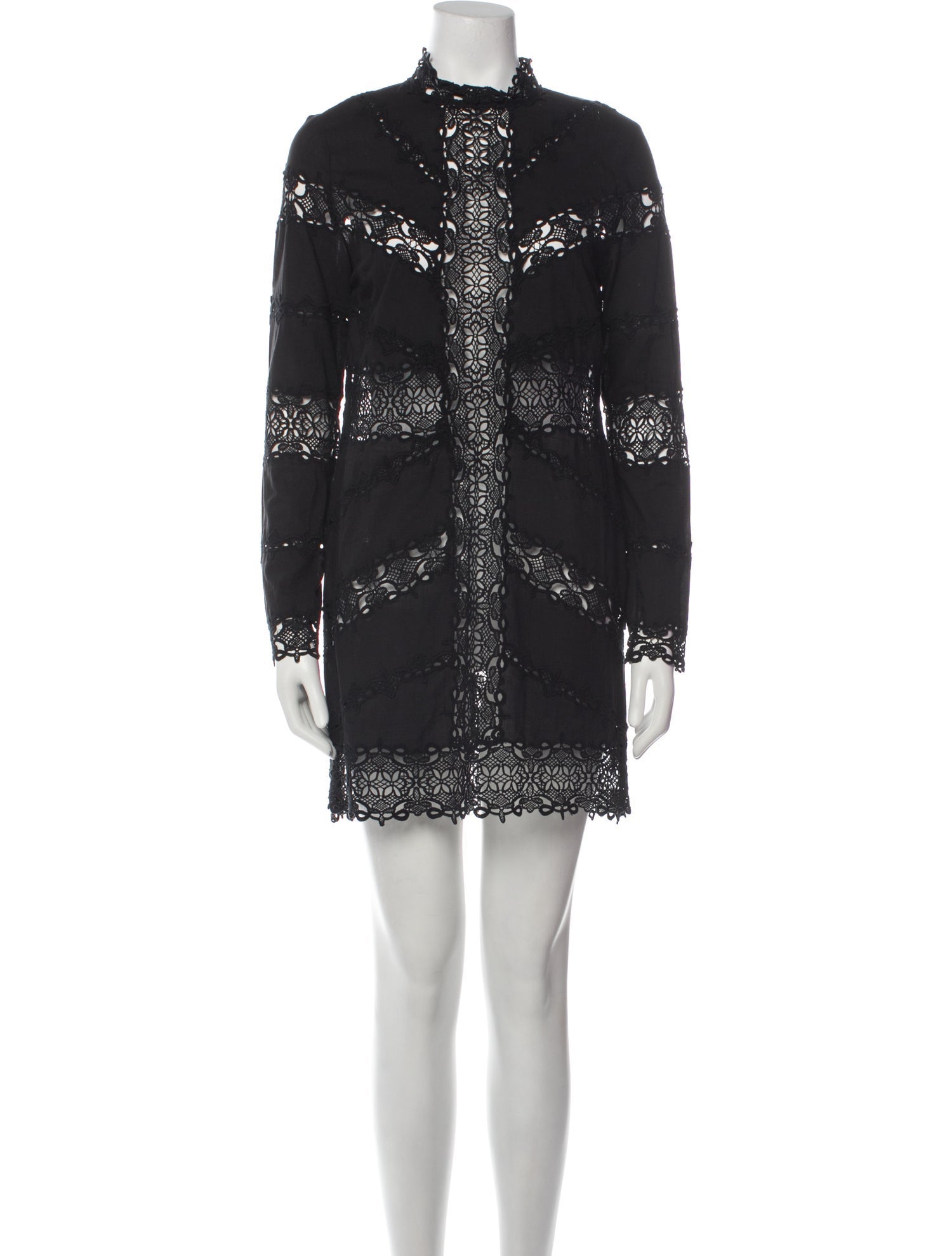 R/R Studio Mock Neck Mini Dress