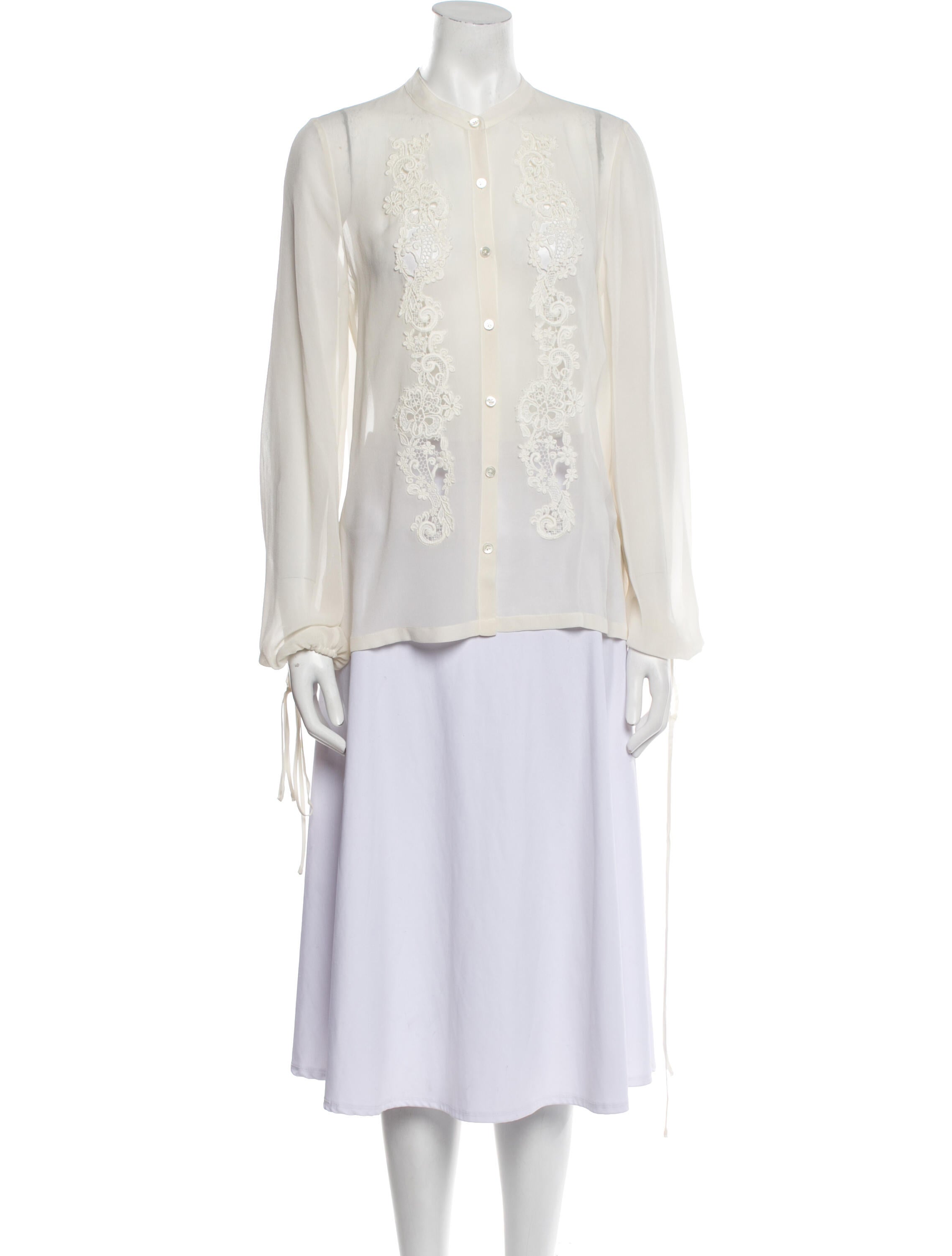 R/R Studio Silk V-Neck Tunic