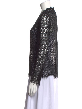 R/R Studio Mock Neck Long Sleeve Blouse