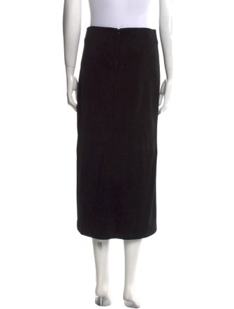 R/R Studio Leather Midi Length Skirt