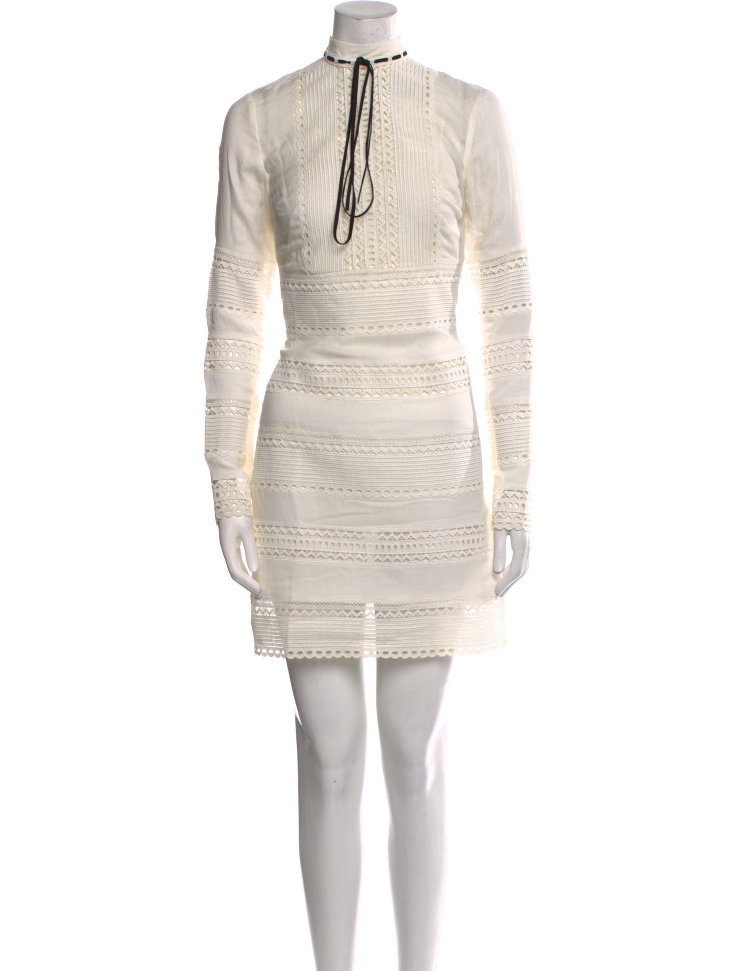 R/R Studio Mock Neck Mini Dress